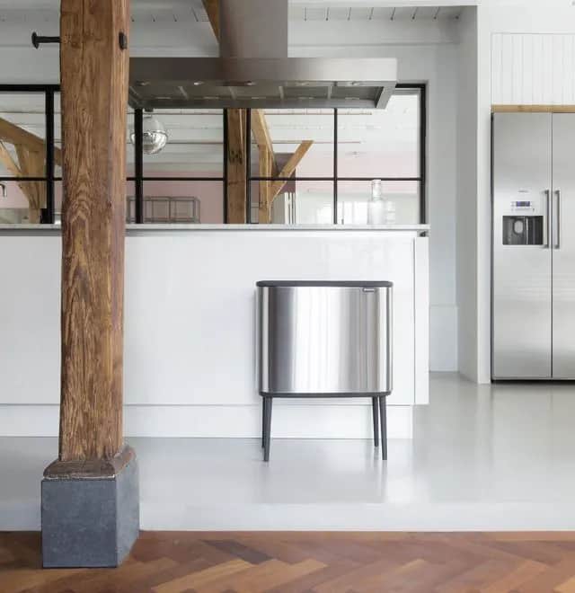 Brabantia Spande uden pedal BO Touch Affaldsspand i Mat/Stål, 34 L, 2