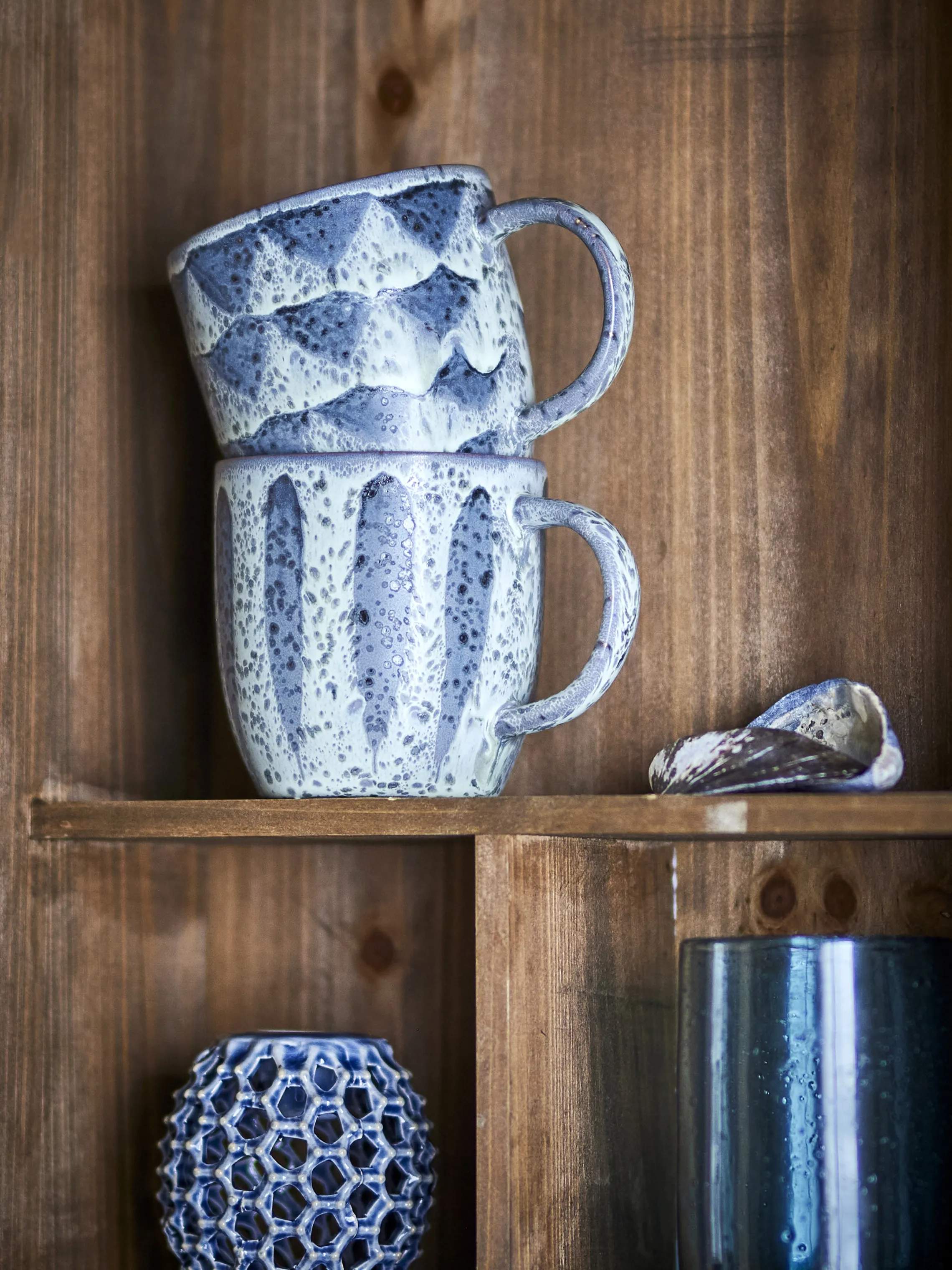 Creative Collection Krus og kopper med hank Ramie Krus - 2 stk. i Grå, 3