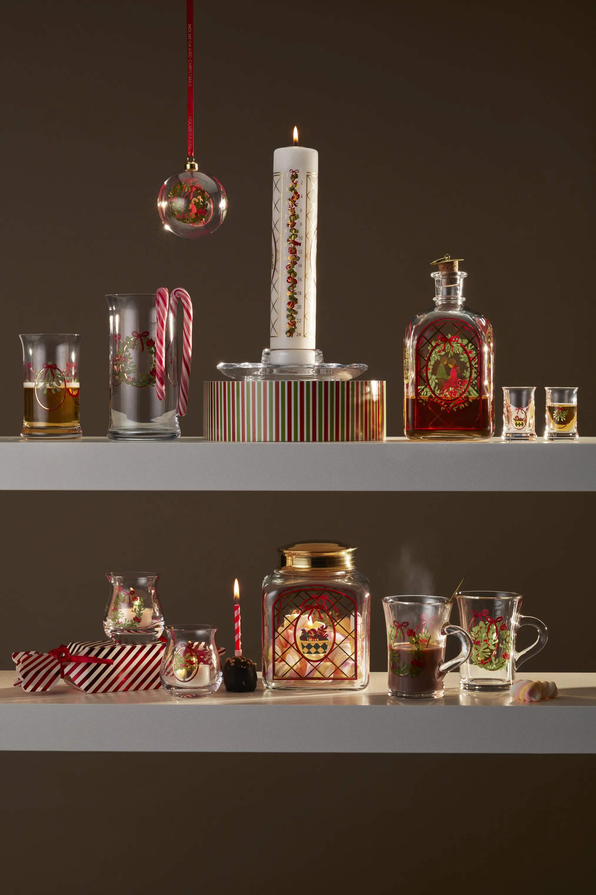 Holmegaard Krus og kopper med hank Christmas 2025 Hotdrink Glas - 2 stk. i Multifarvet, 4