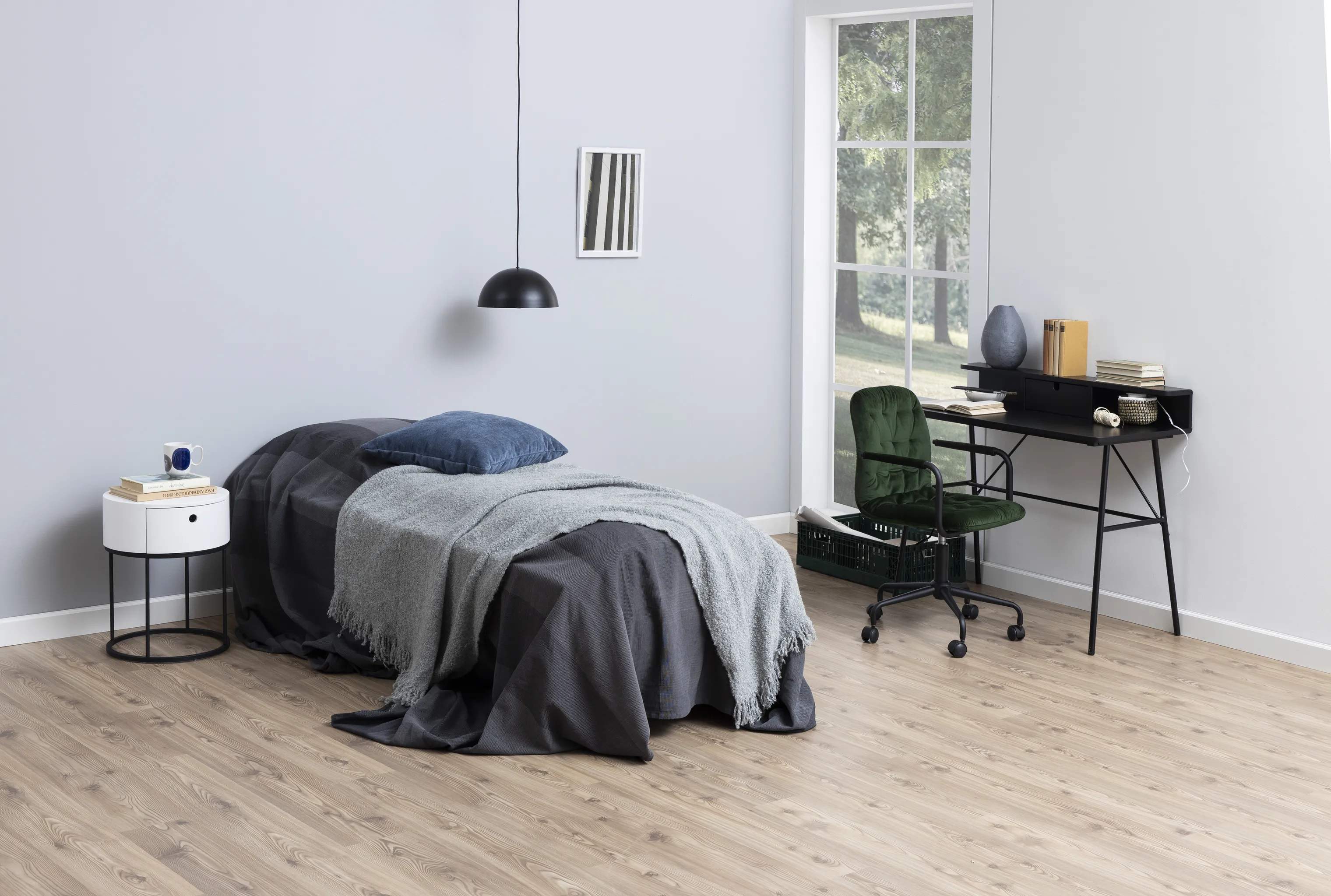 CASA Living Sengeborde Polo Natbord i Hvid, 3