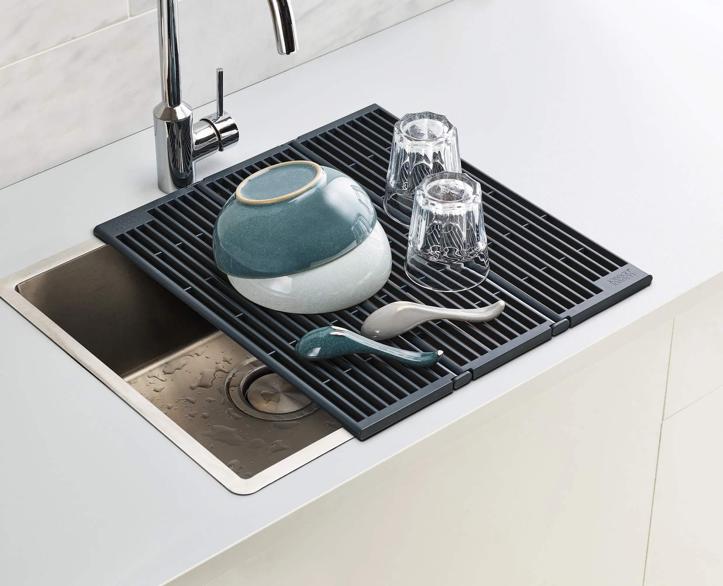 Joseph Joseph Opvaskemåtter Foldbar Opvaskeplade i Anthracite, 3