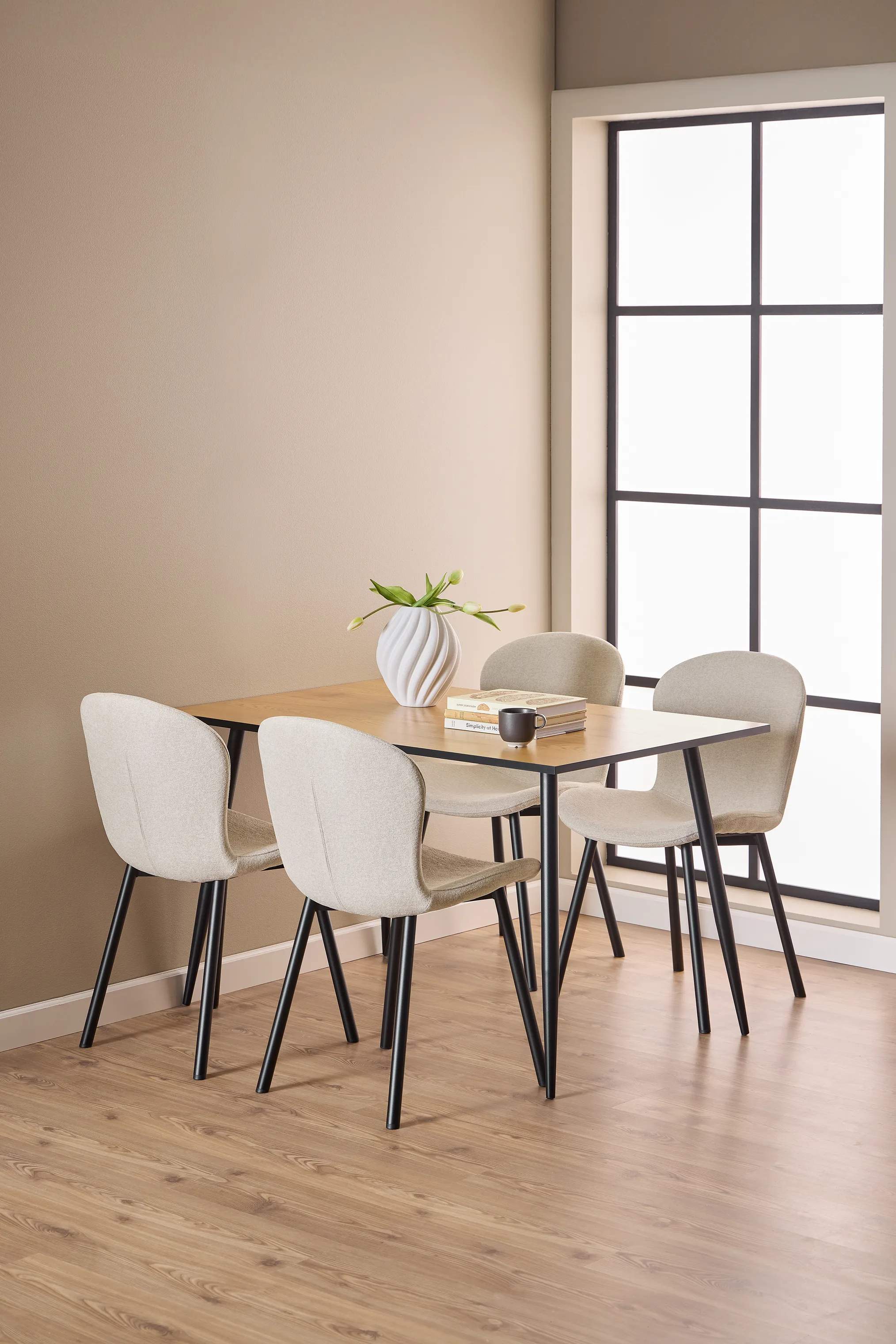 CASA Living Spiseborde Wilma Spisebordssæt - 5 dele i Natur/beige, 2