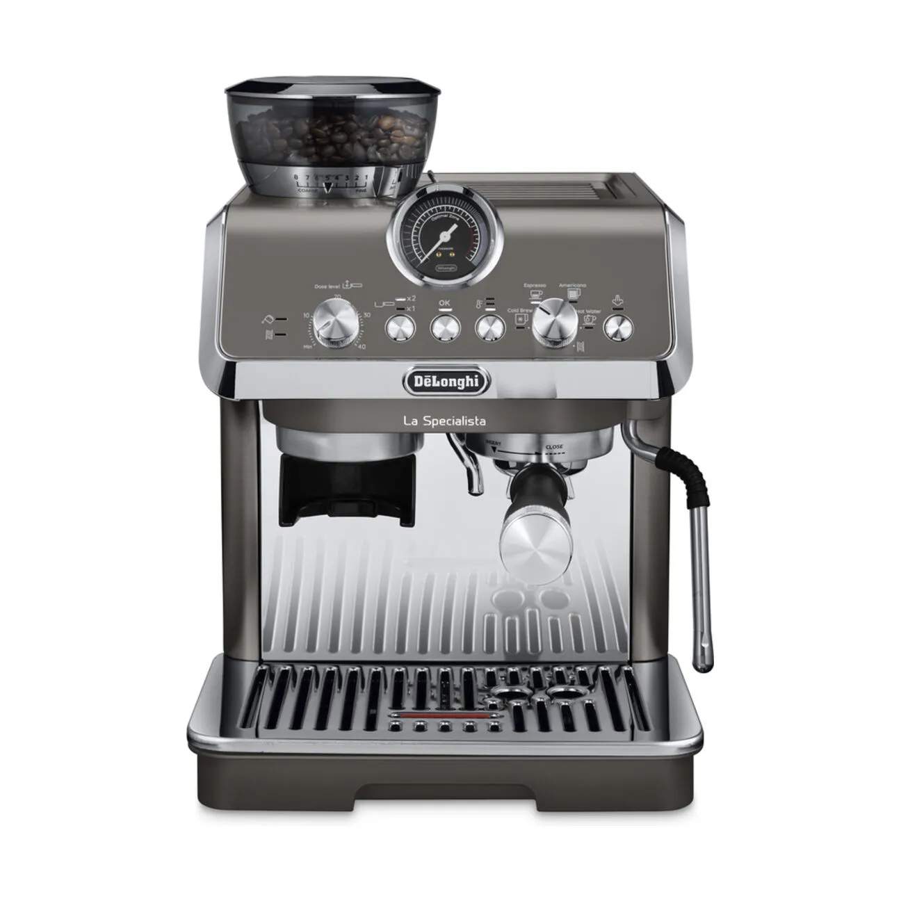 DeLonghi Espressomaskiner Arte Evo Espressomaskine i Titanium, 1
