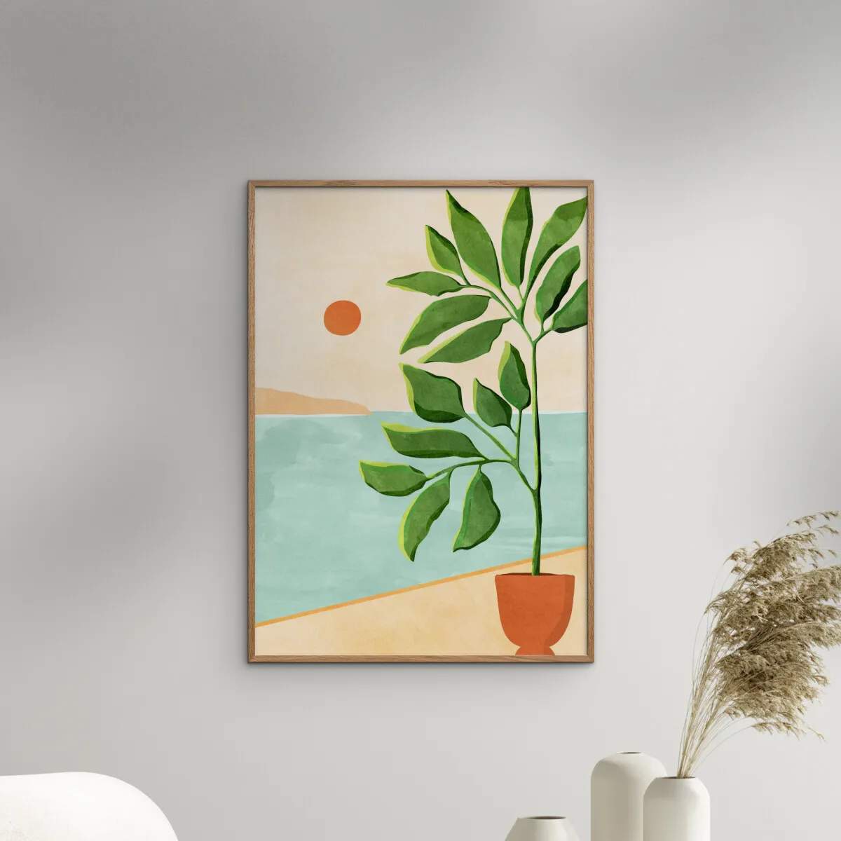 Poster&Frame Plakater Plakat - Escape to the coast i B50 x L70 cm, 2