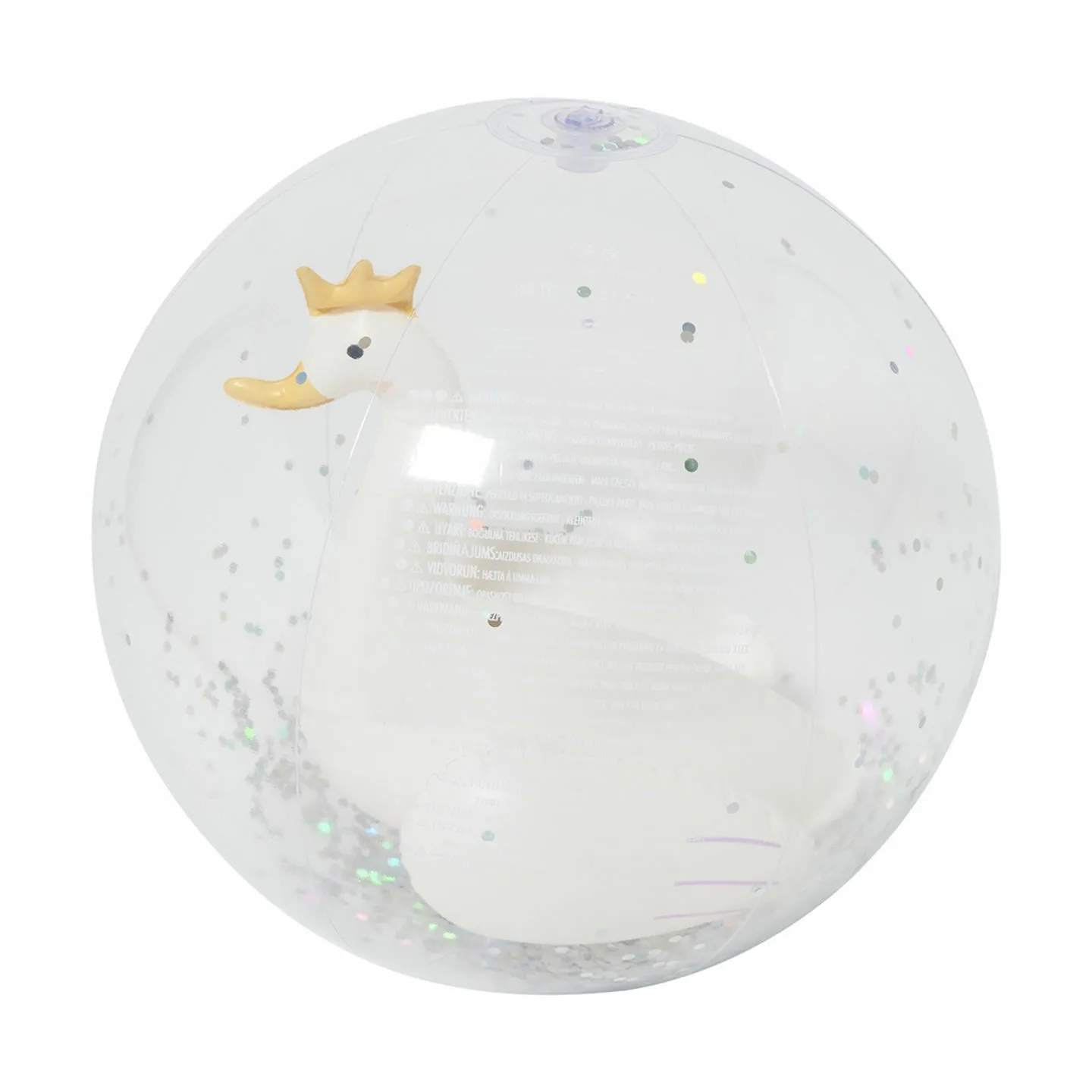 Sunnylife Badeudstyr 3D Badebold - Princess Swan i Hvid, 4