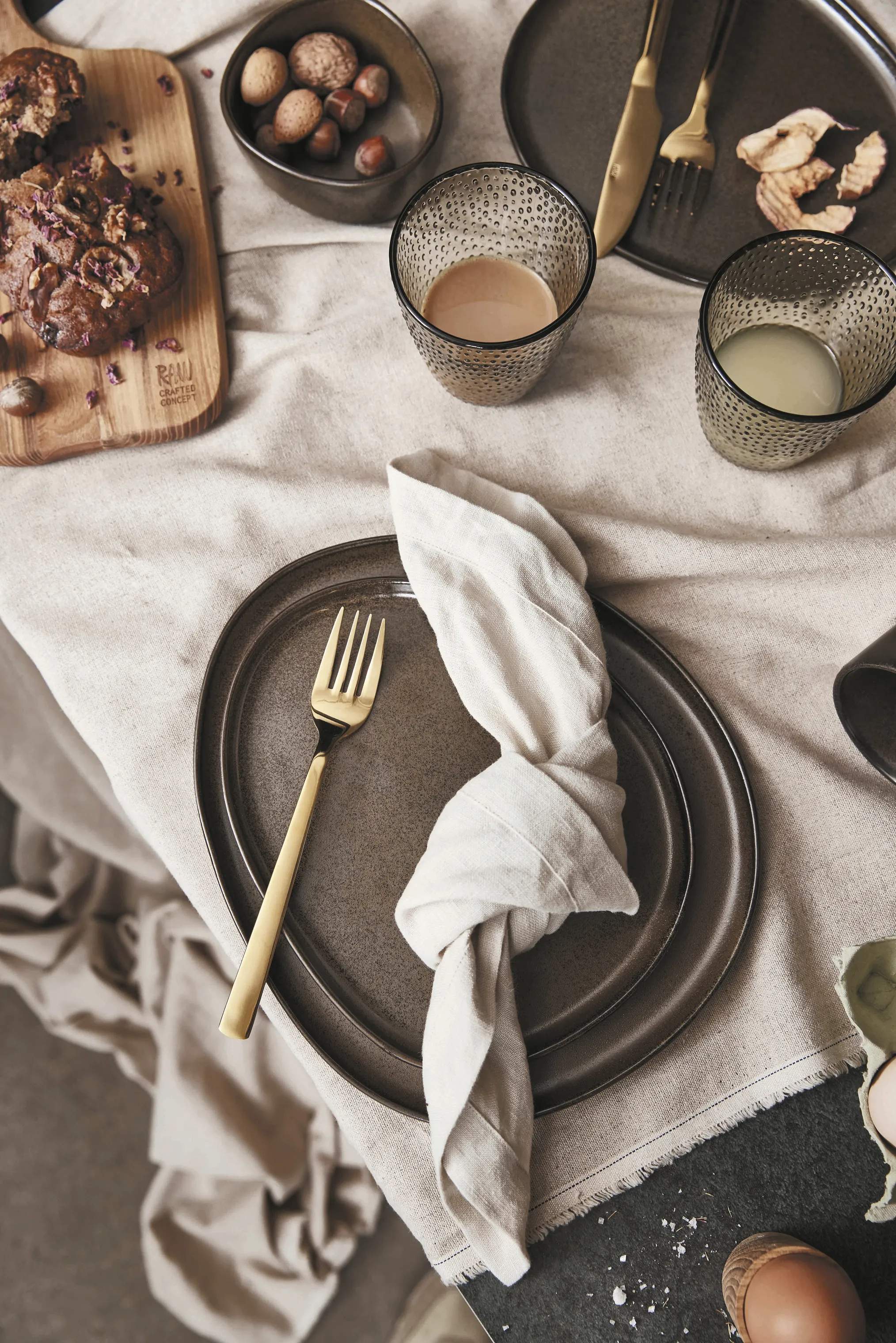 RAW by Aida Frokosttallerkener RAW Organic Frokosttallerken i Metallic Brown, 5