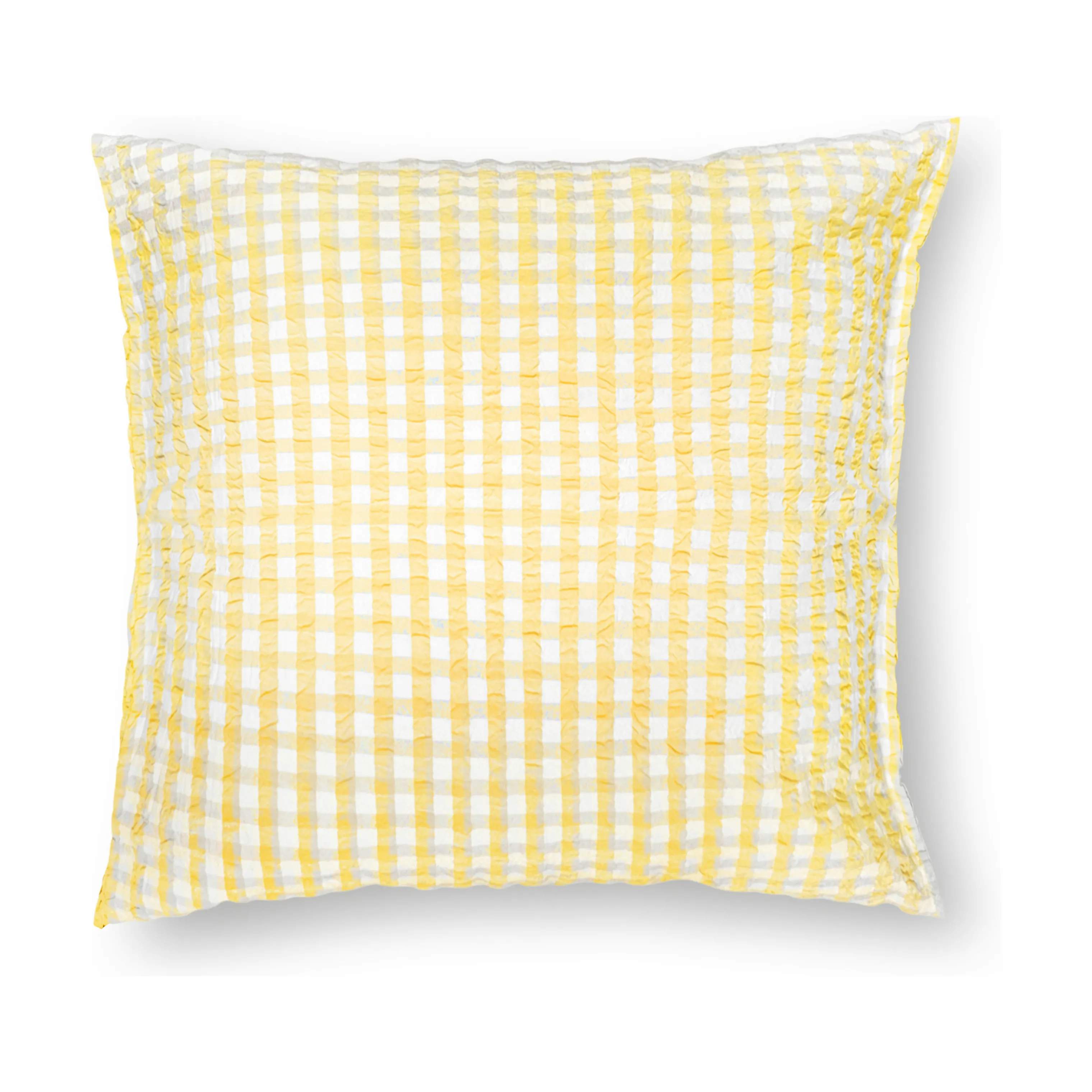 Juna Hovedpudebetræk Bæk&Bølge Pudebetræk i Gul/Hvid, B63 x L60 cm, 1