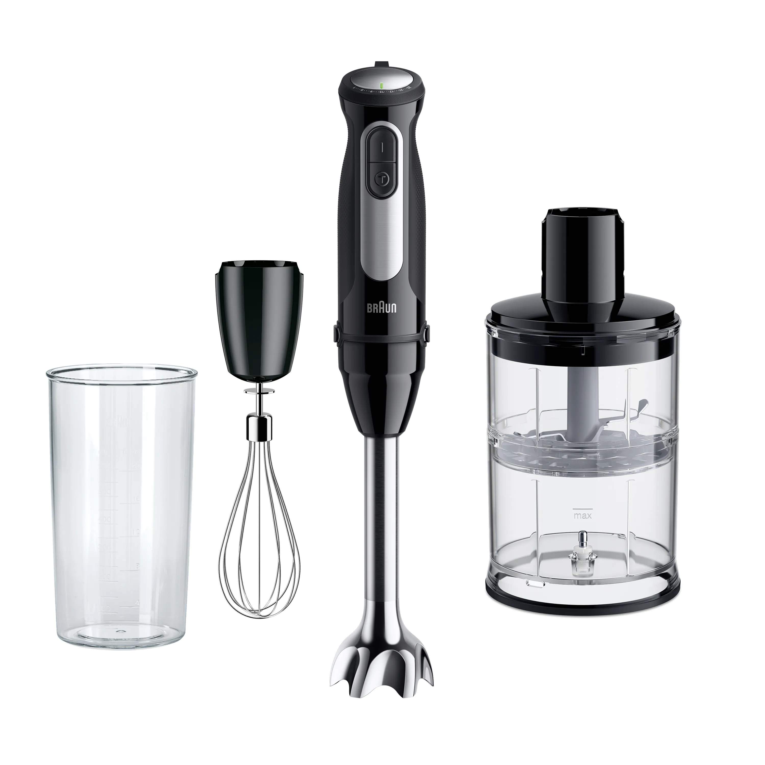 Braun Stavblendere Multiquick 5 Pro Stavblender MQ55254M - 5 dele i Sort/grå, 1