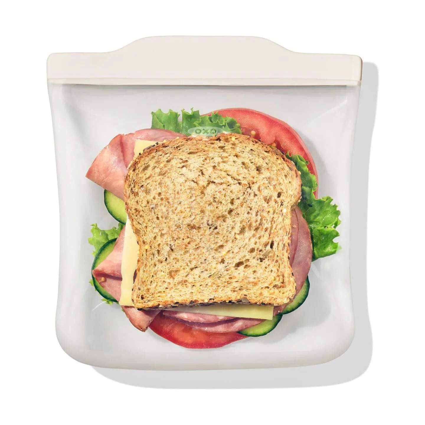 OXO Silikoneposer Good Grips Genanvendelig Pose i Hvid, H20 x B19,5 x L2,5 cm, 4