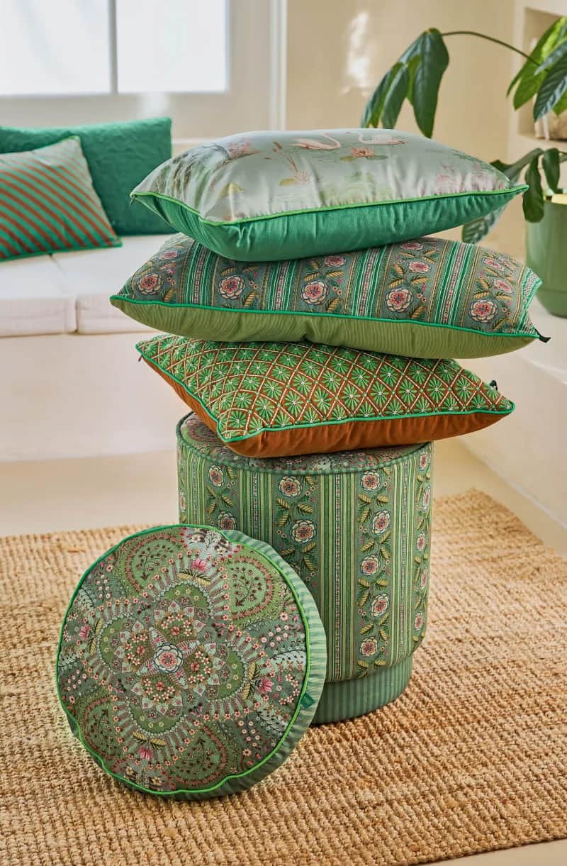 PIP Studio Pyntepuder Pip Studio Home Textiles Alfombra Pyntepude i Green, 6