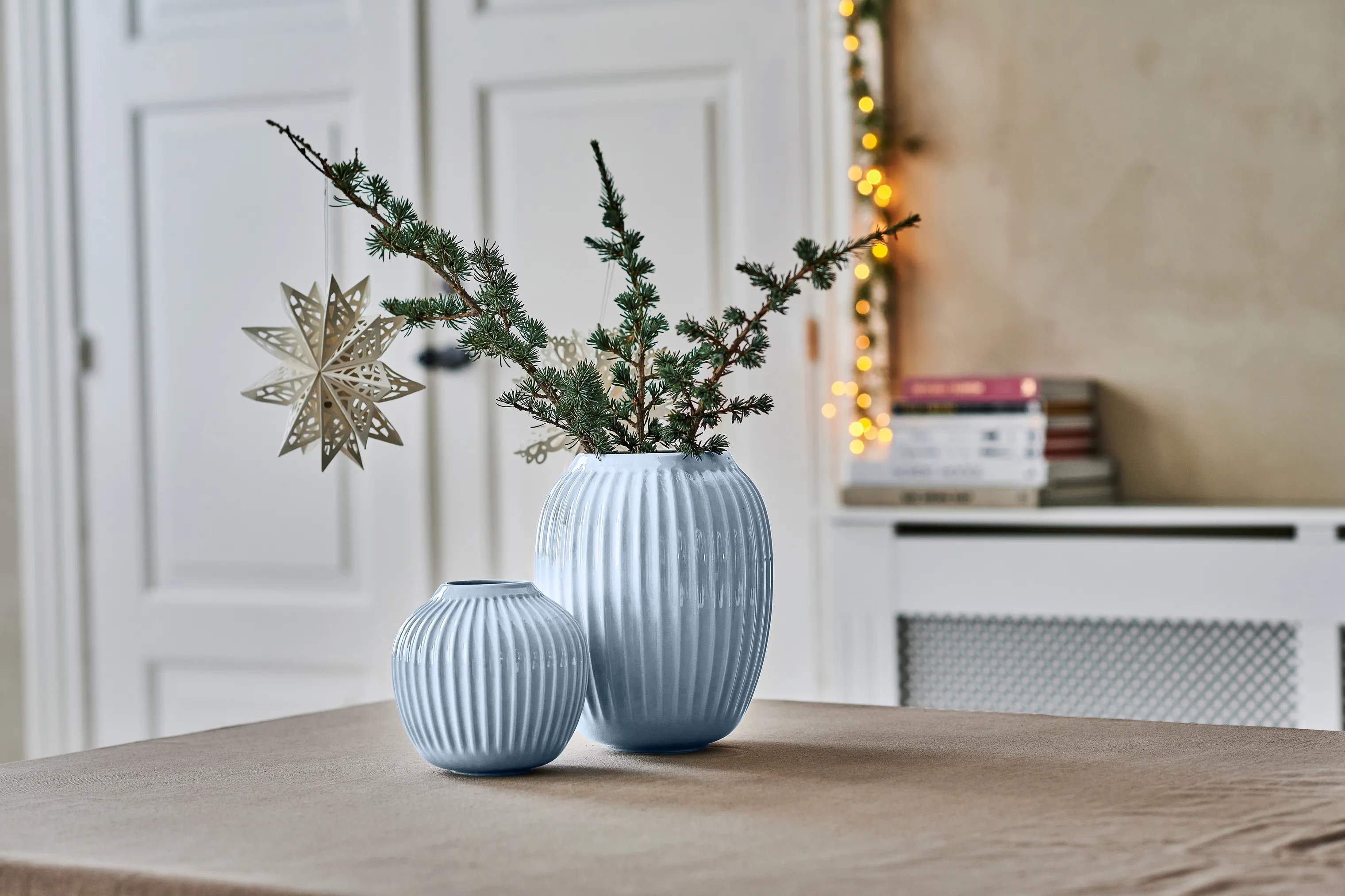 Kähler Vaser Hammershøi Vase i Lyseblå, 13 cm, 3