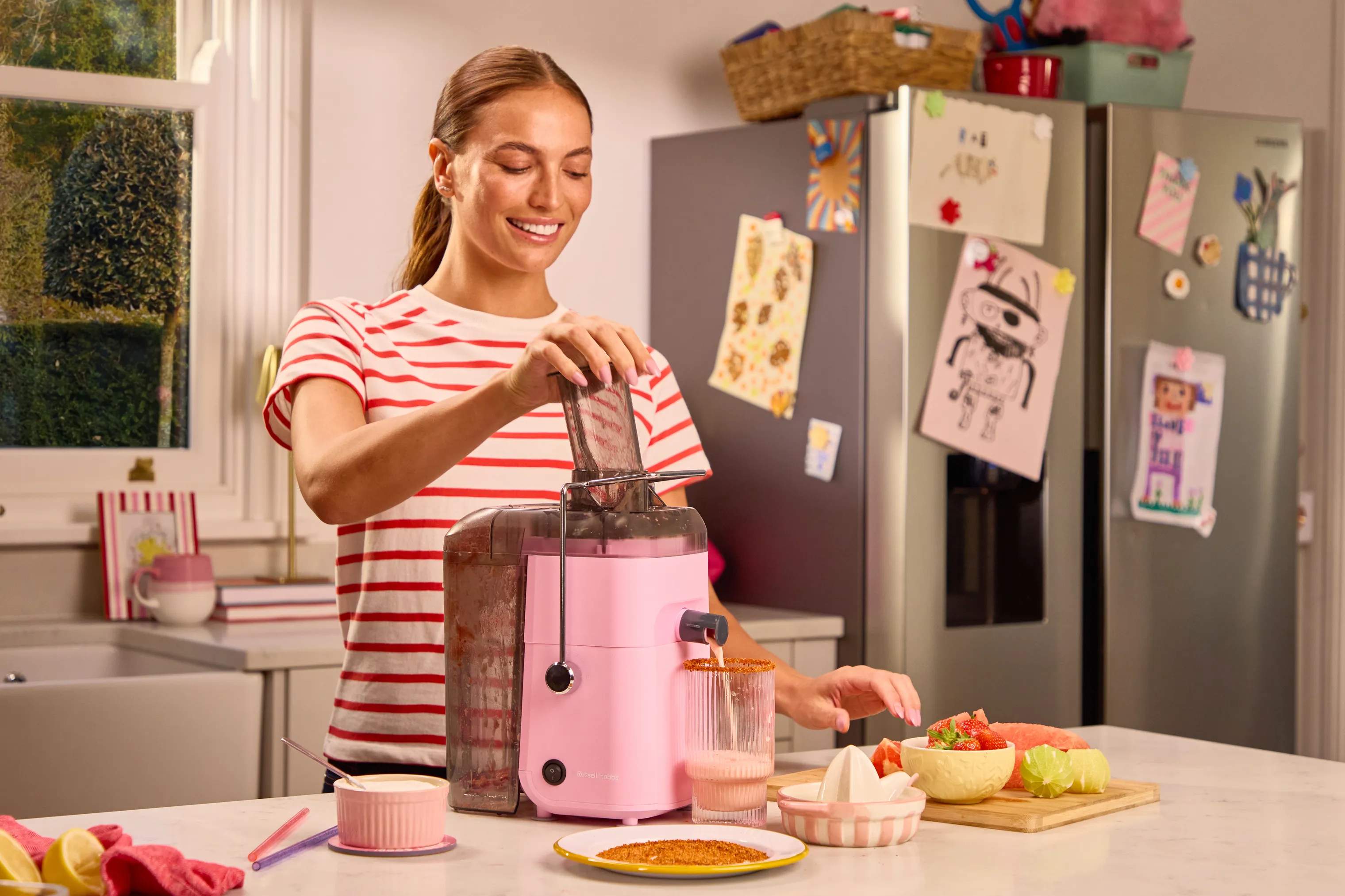 Russell Hobbs Slowjuicere Juiceluxe Juicer i Lyserød, 5