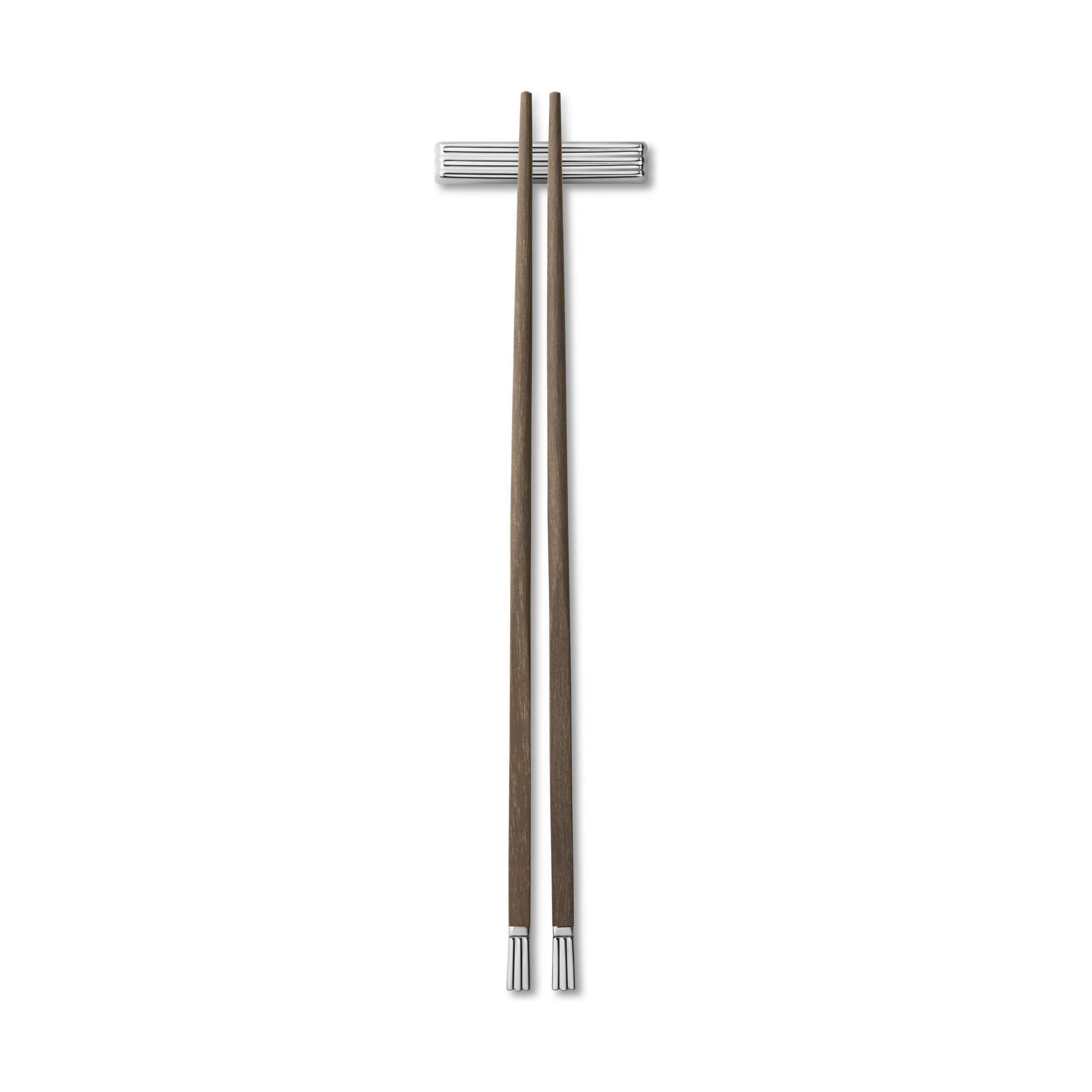 Georg Jensen Bestiksæt Bernadotte Spisepind - 6 dele i Brun/sølv, 3