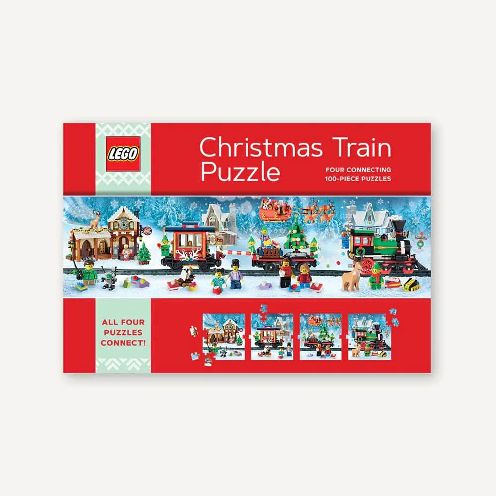 ZikZak Puslespil Lego X-Mas Tog Puslespil i Rød, 1