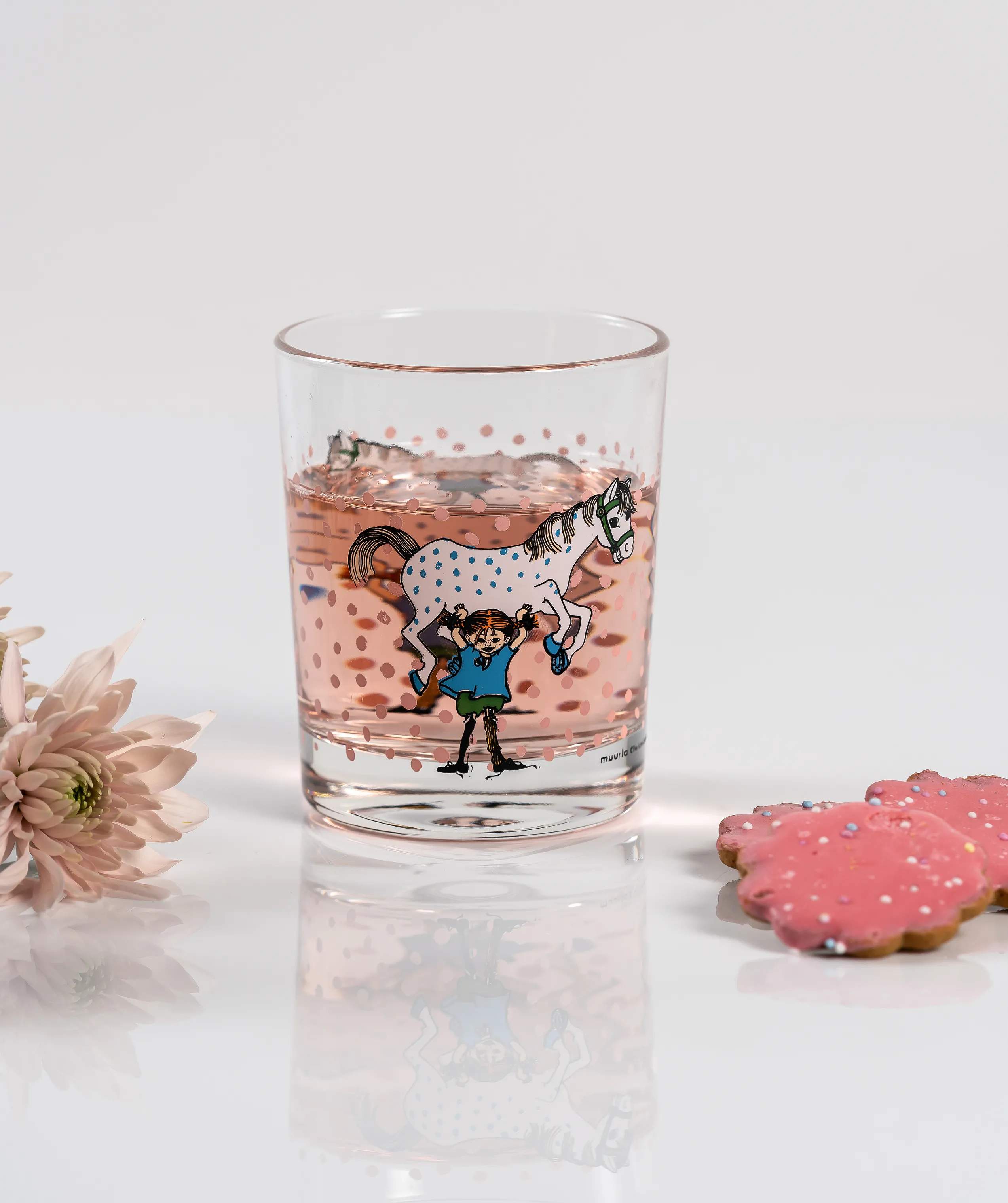 Muurla Vandglas Pippi Glas - Pippi & Hesten i Pippi & Hesten, 20 cl, 2