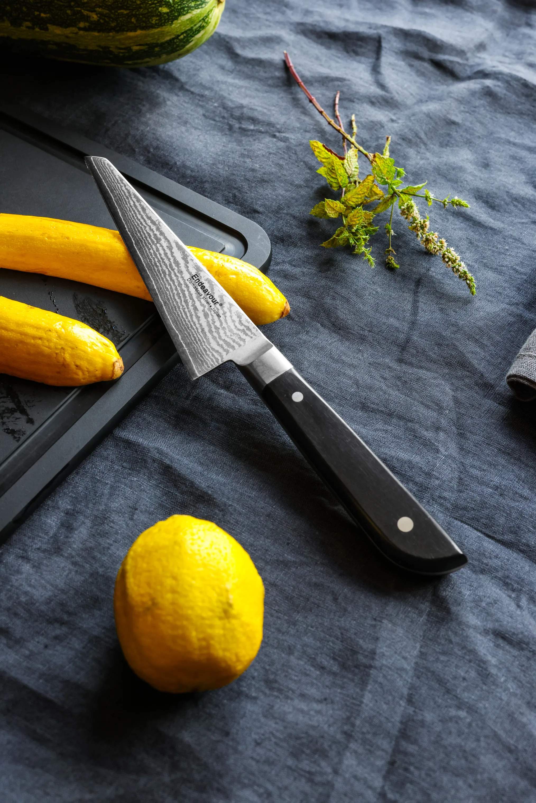 Endeavour Kokkeknive Honesuki Kniv i Sort, 7