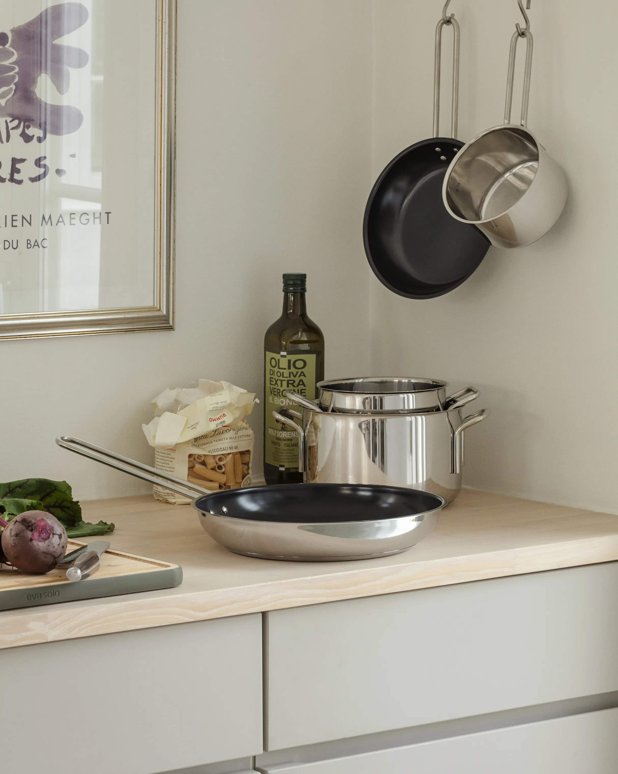 Eva Trio Grydesæt Stainless Steel Gryde- og pandesæt - 5 dele i Polished steel, 2