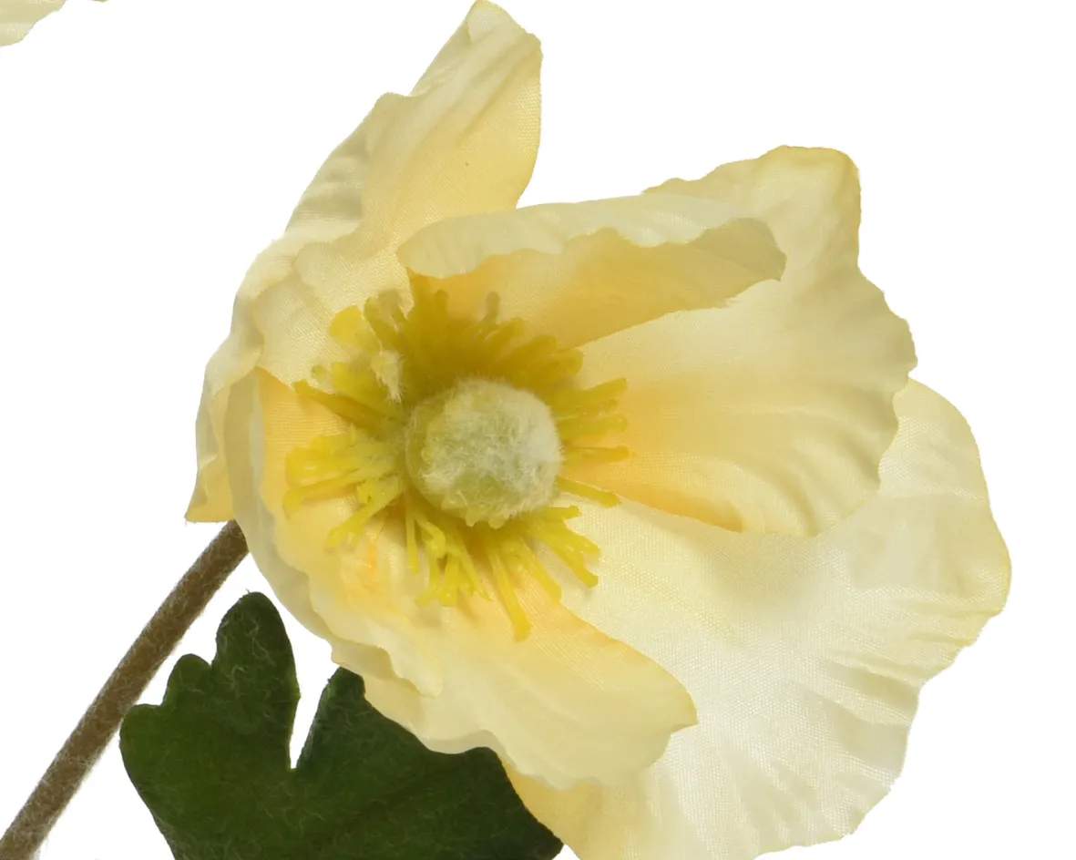 CASA Living Kunstige blomster Kunstig Blomst - Valmue i Lysegul, 2