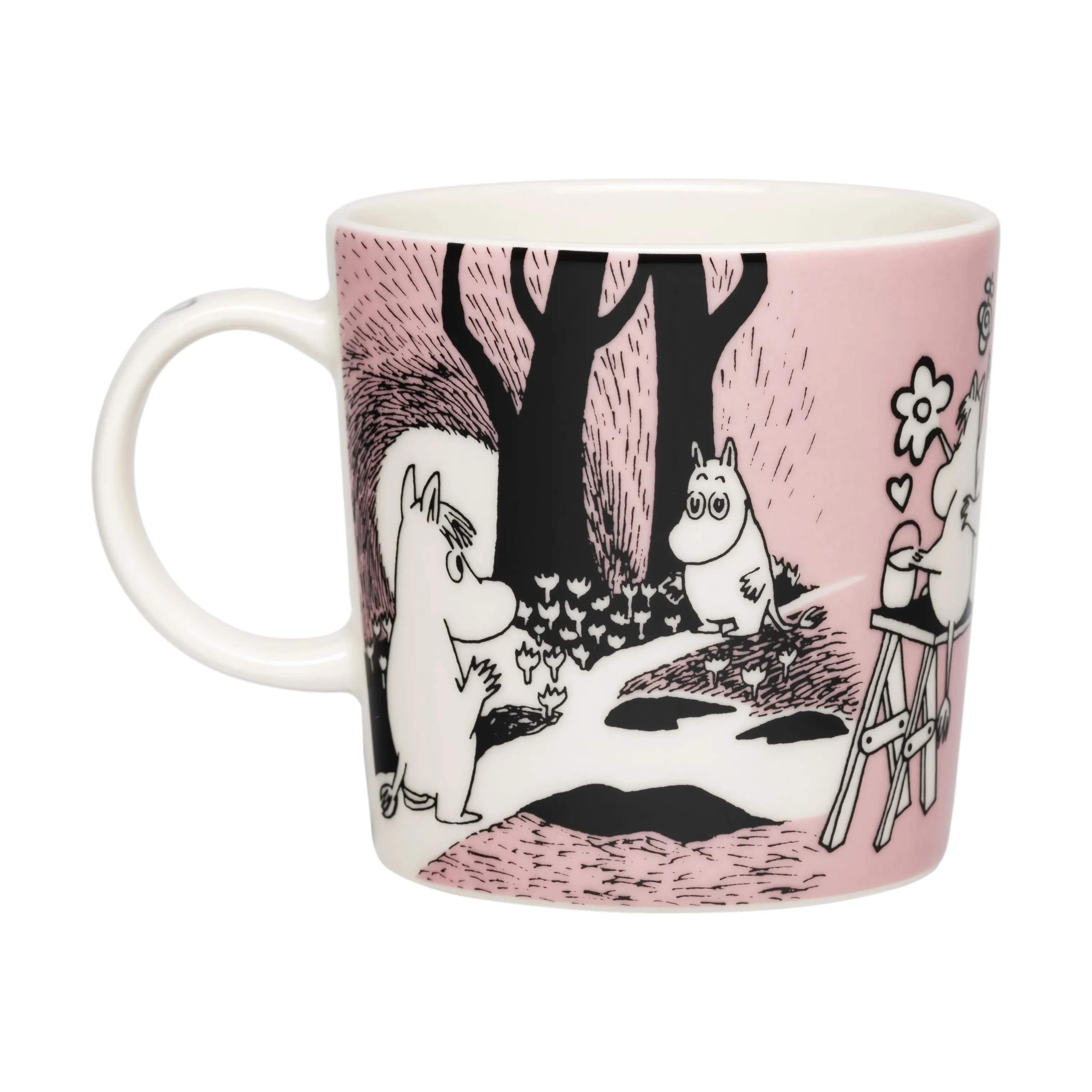 Moomin Arabia Krus og kopper med hank Kærlighed 30 år Jubilæumskrus - Kærlighed i 30 cl, 1