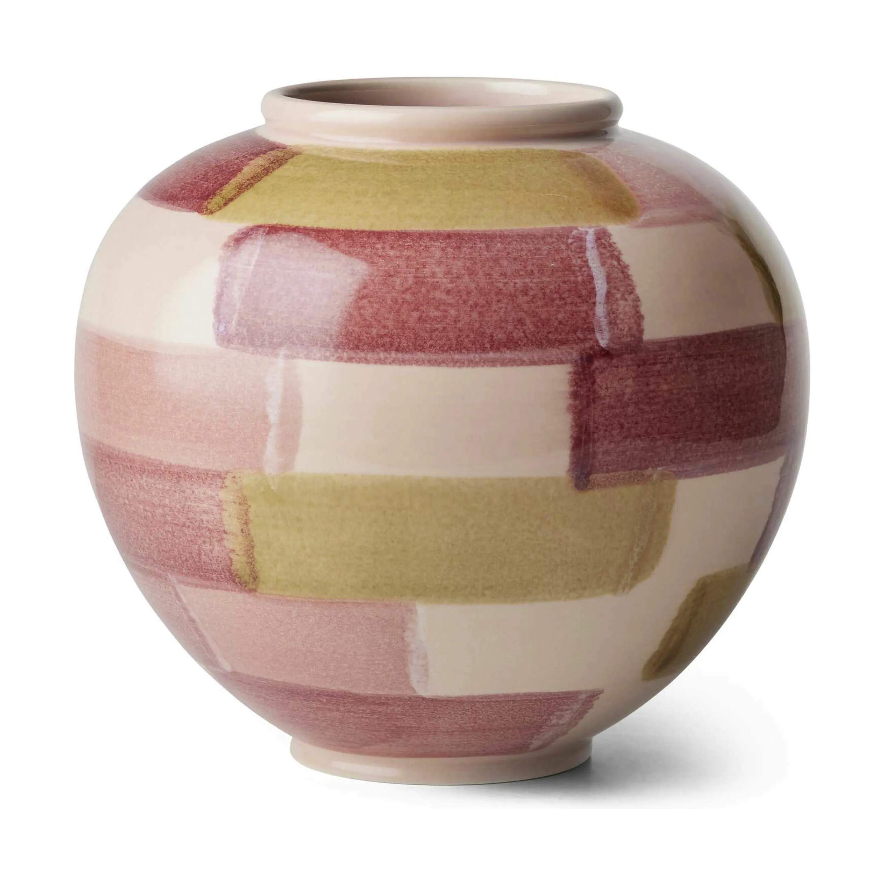 Canvas Vase, rosa/brun, large