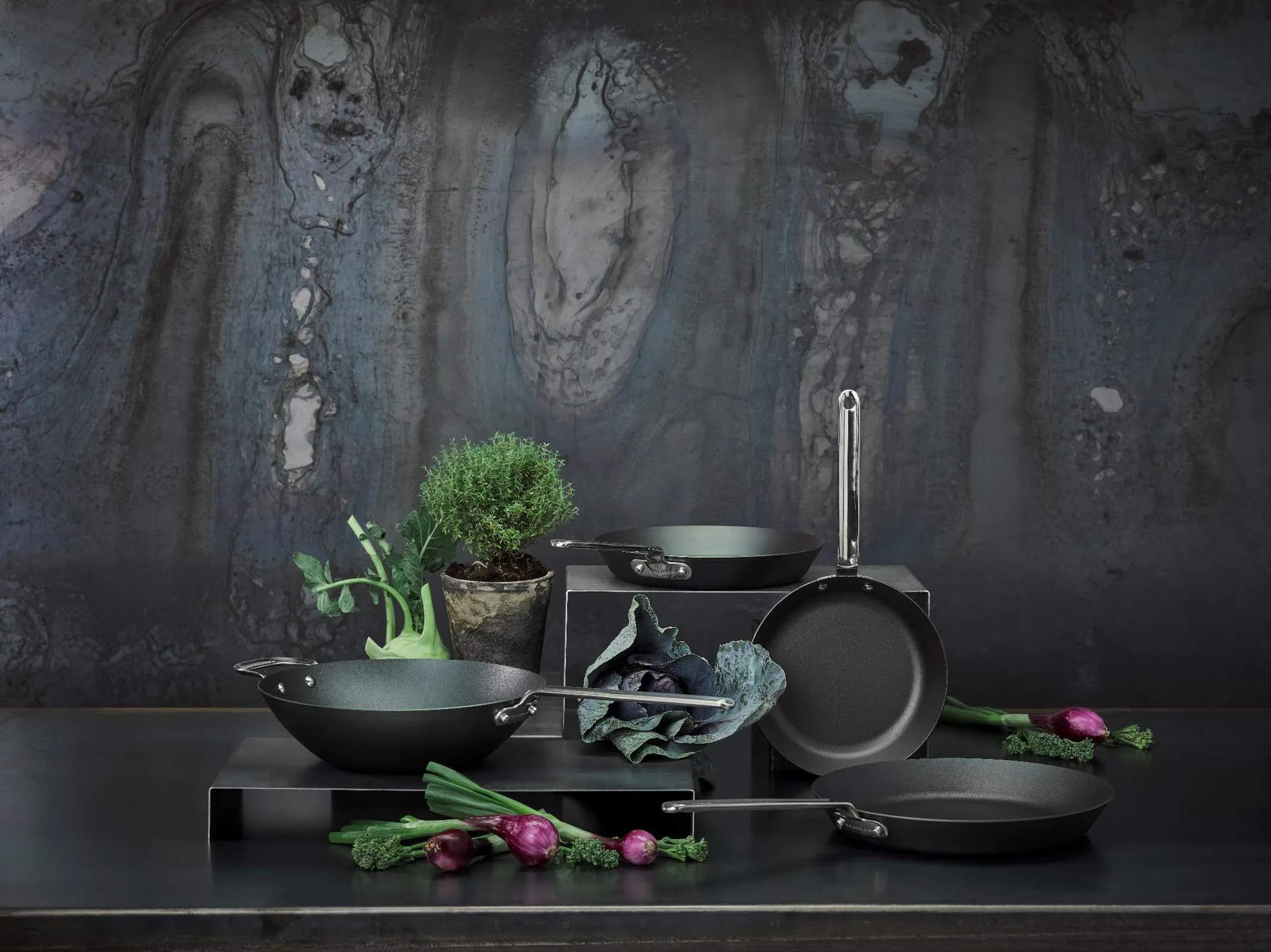 Scanpan Stegepander Black Iron Stegepande i 30 cm, 3