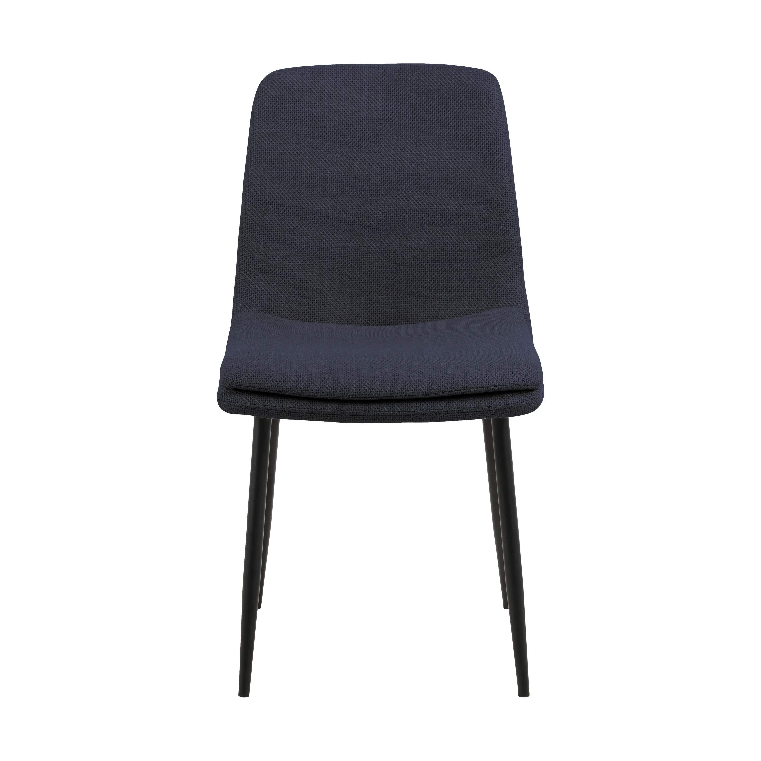 CASA Living Spisebordsstole Becca Spisebordsstol - 4 stk i Mørkeblå/mat sort, 4 stk., 6