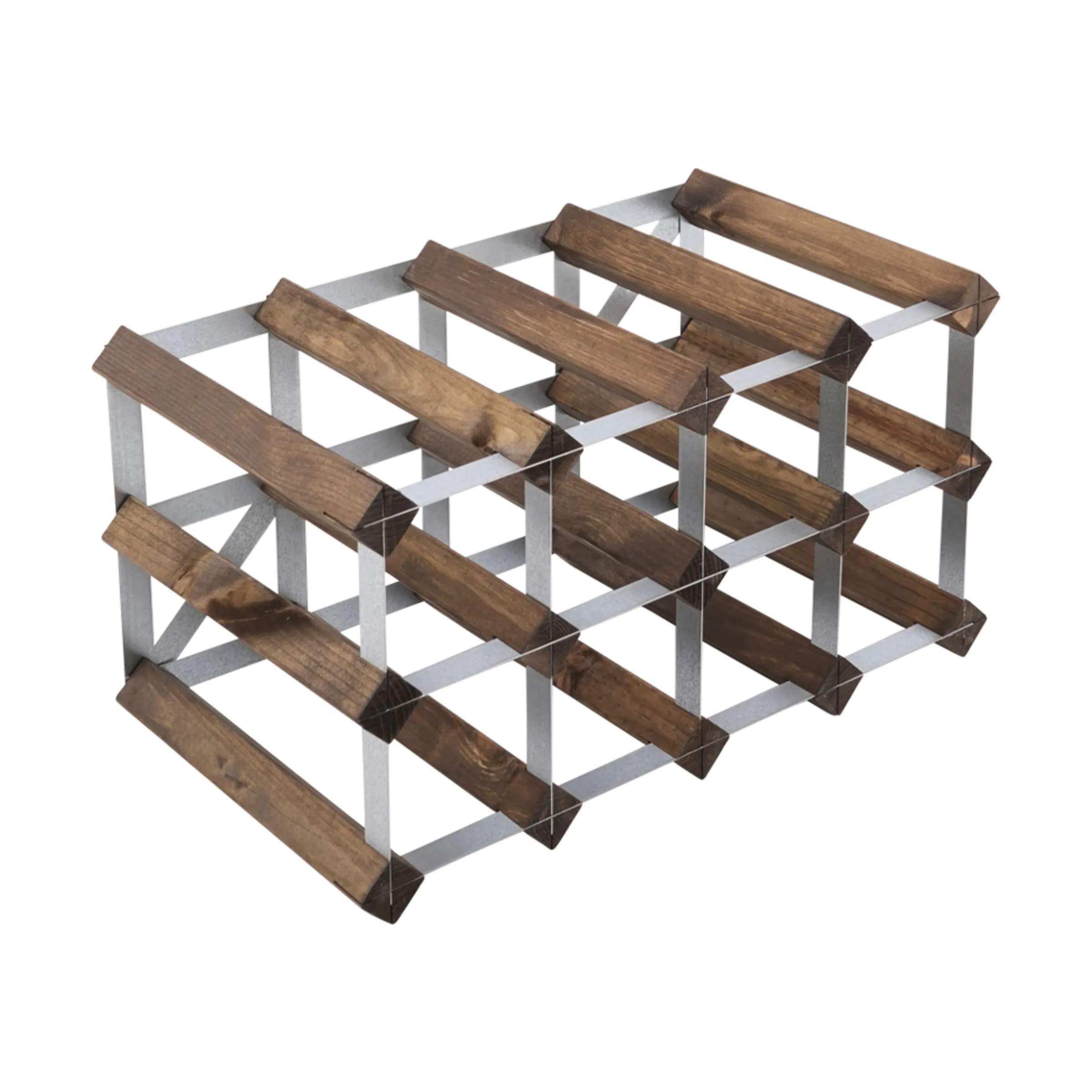 Traditional Wine Racks Vinreoler Vinreol i Mørk Egetræ, 1