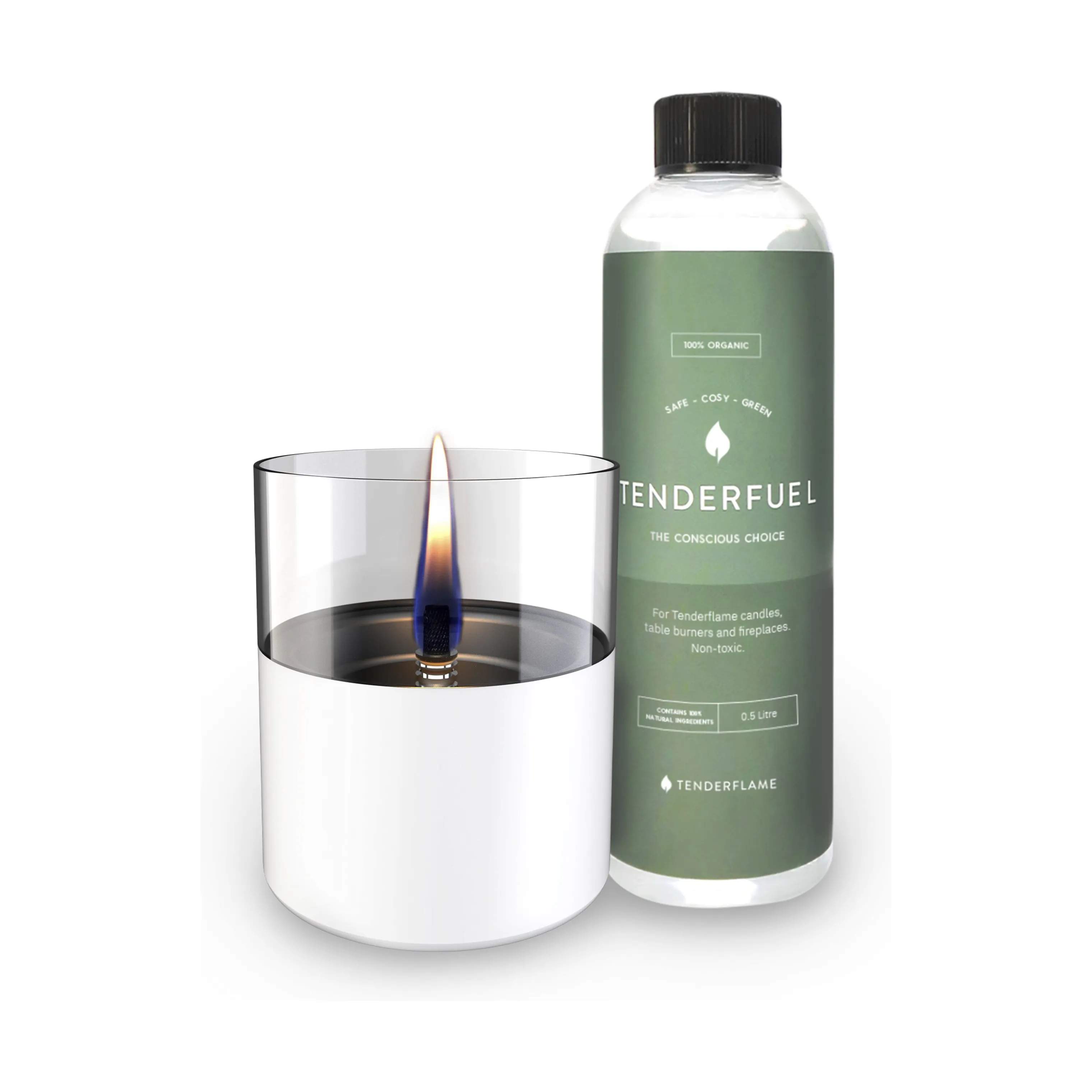 TenderFlame Fyrfadsstage Lilly Bordlanternesæt - 2 dele i White, 1