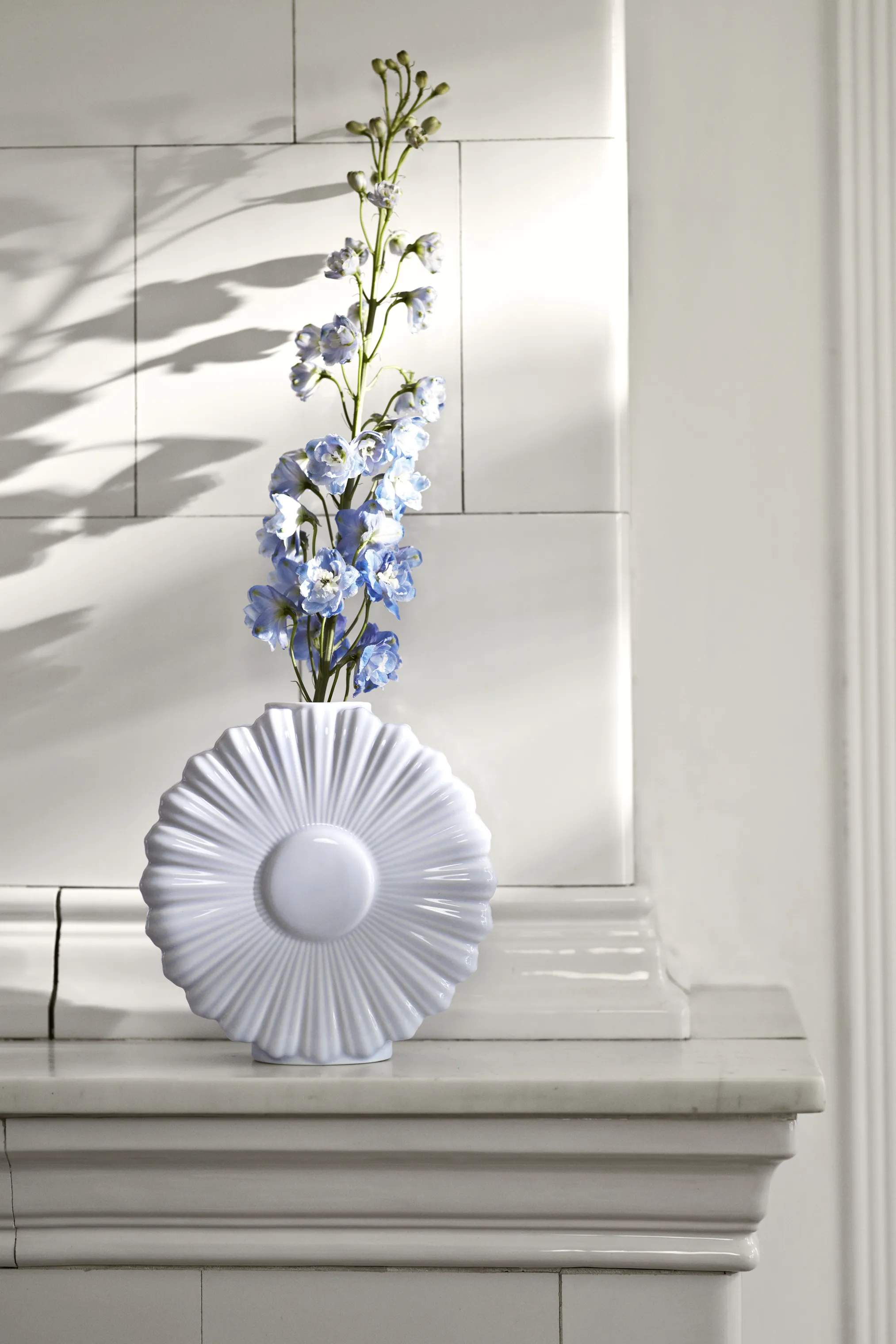 Lyngby Porcelæn Vaser Flower Vase - Marguerit i Hvid, 2