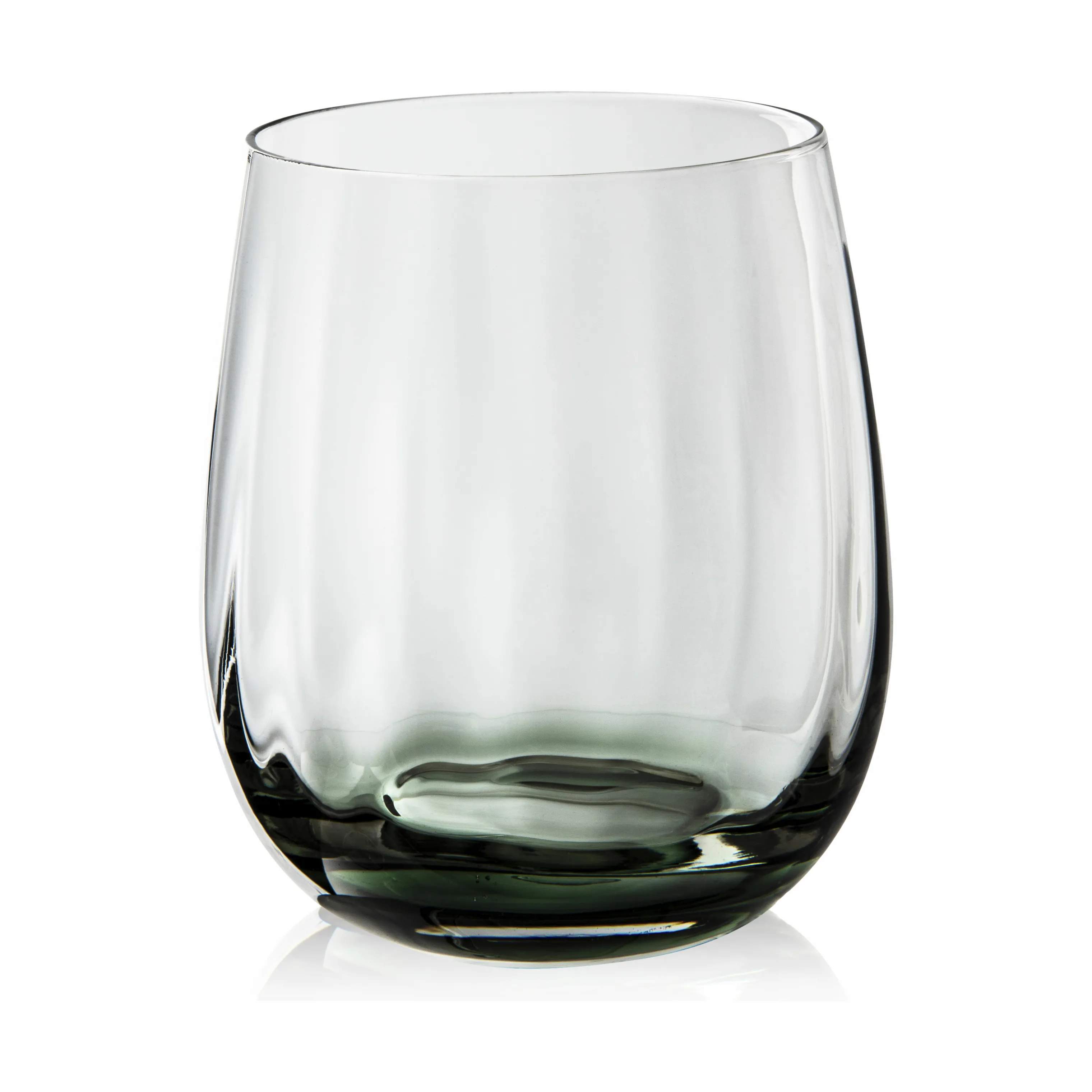 Vandglas m. riller, klar, large