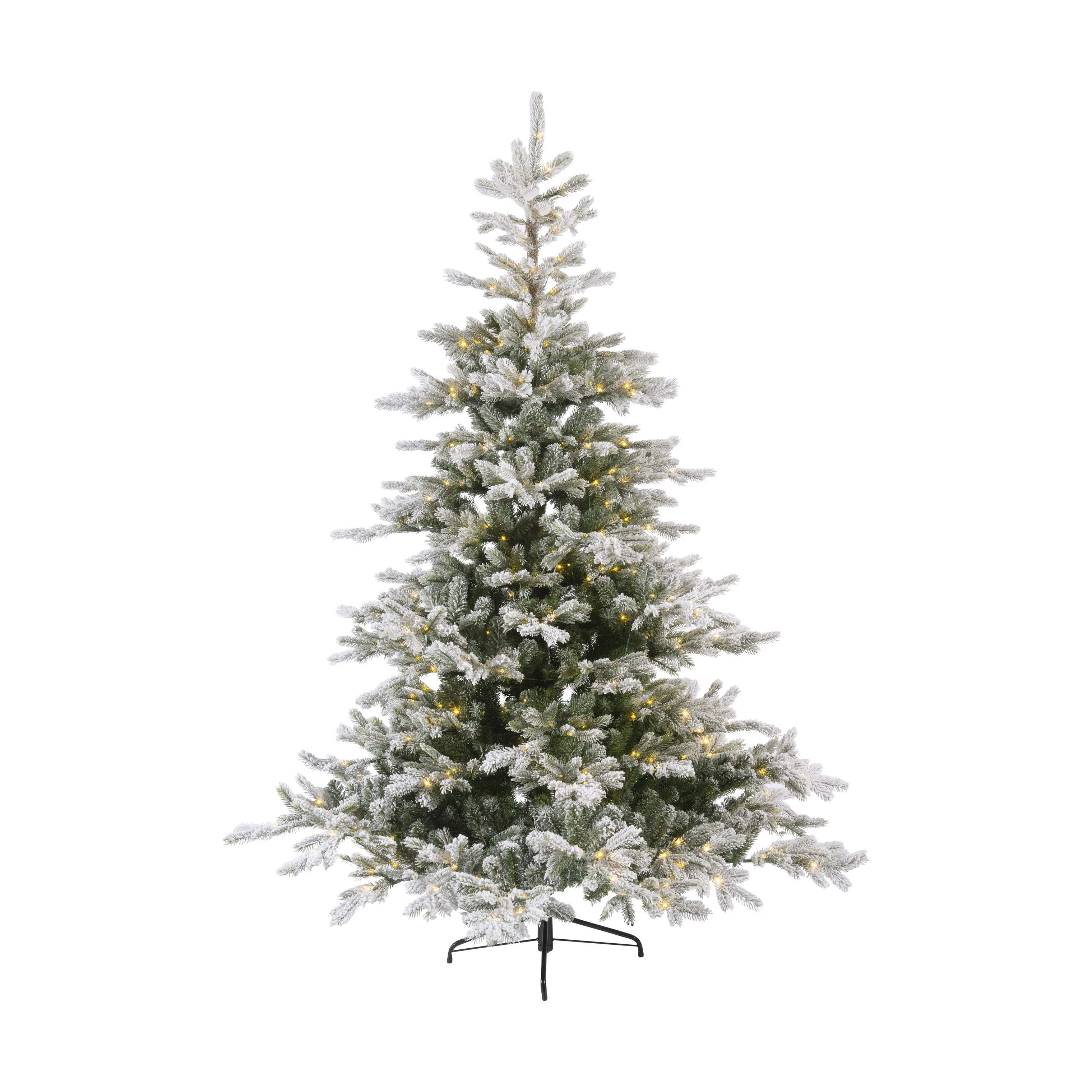 Grandis Fir Snowy Kunstigt Juletræ m. LED-lys