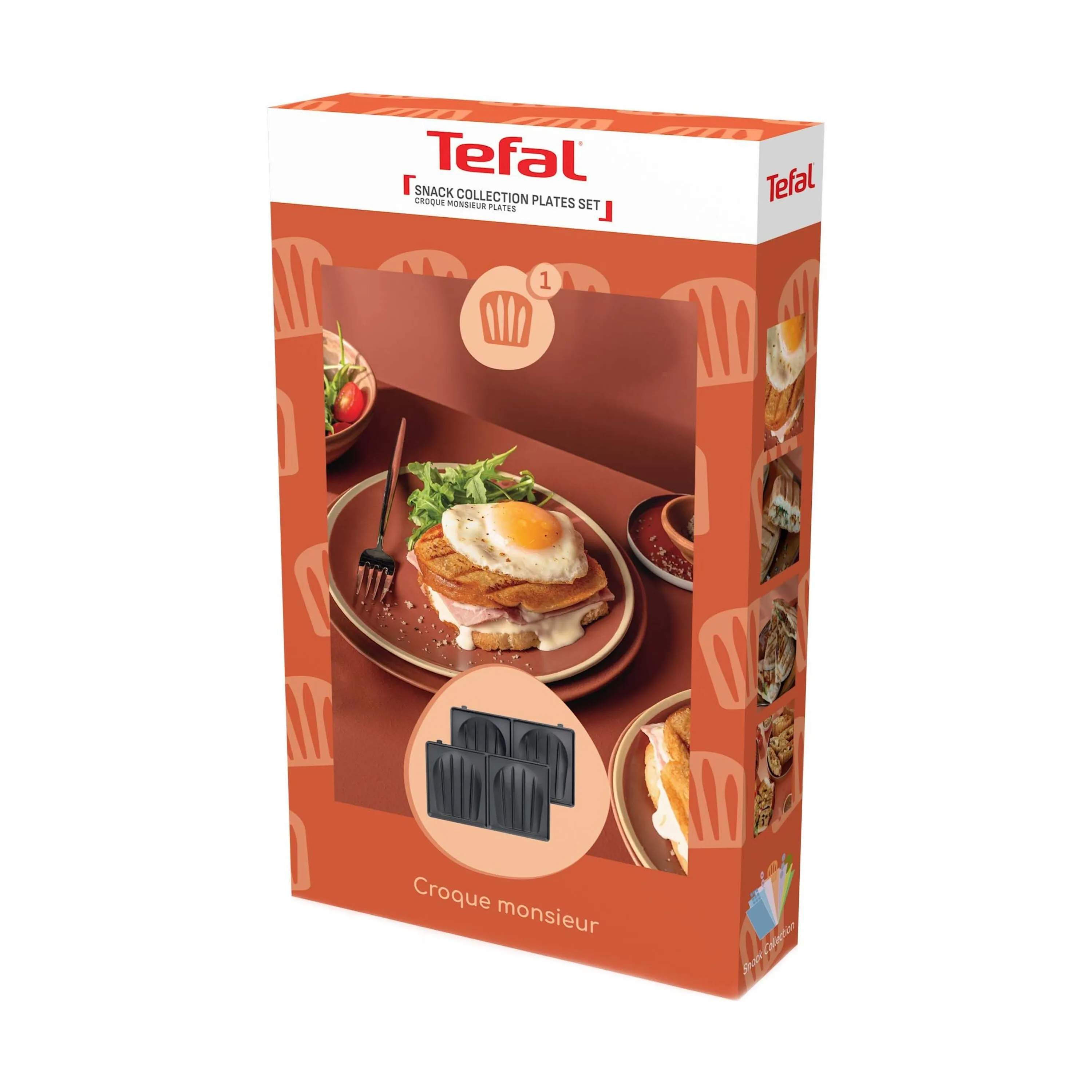 Tefal Bordgrill Snack Collection Plade - Sandwich i Sandwich, 1
