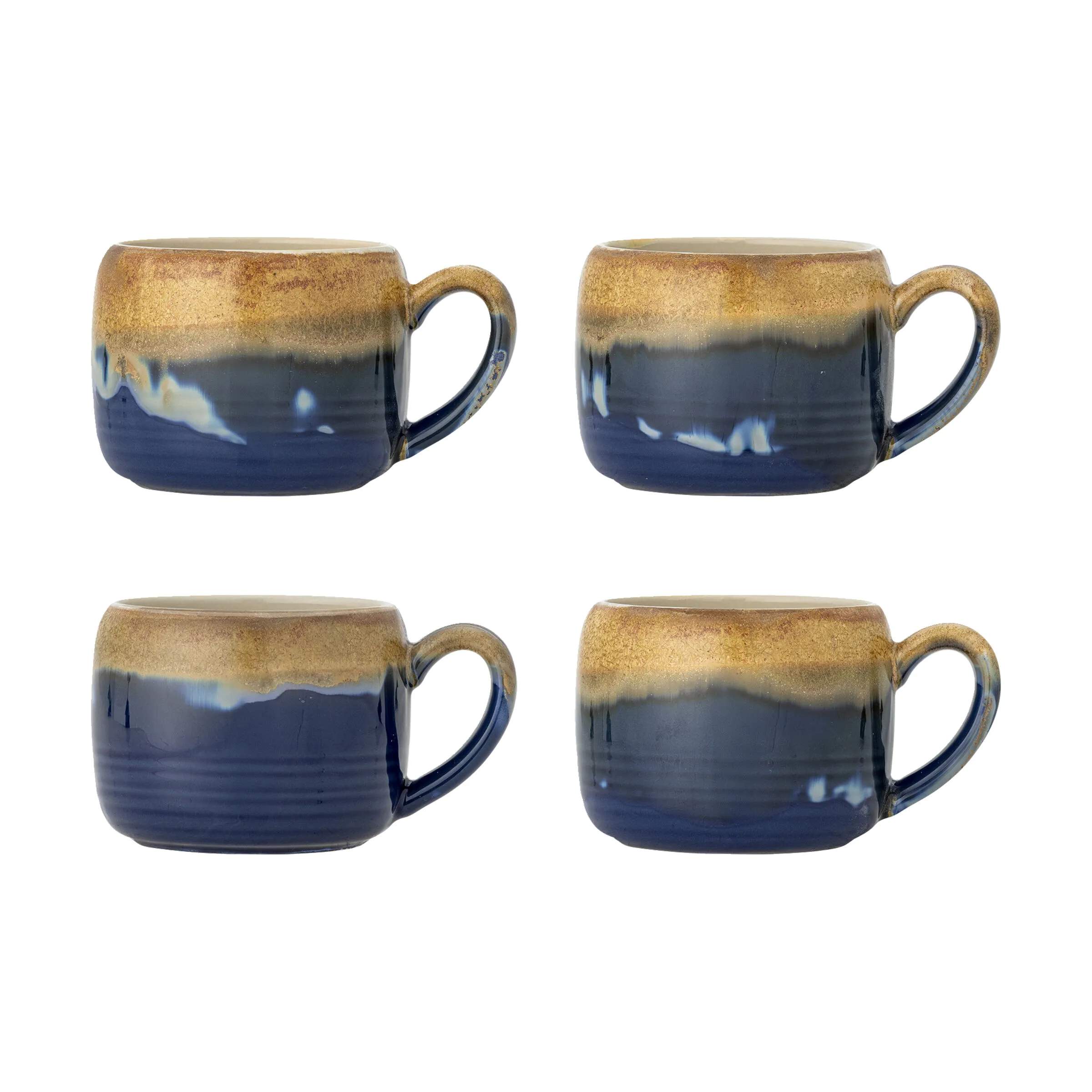 Bloomingville Skåle Sheen Krus - 4 stk. i Blue, 1