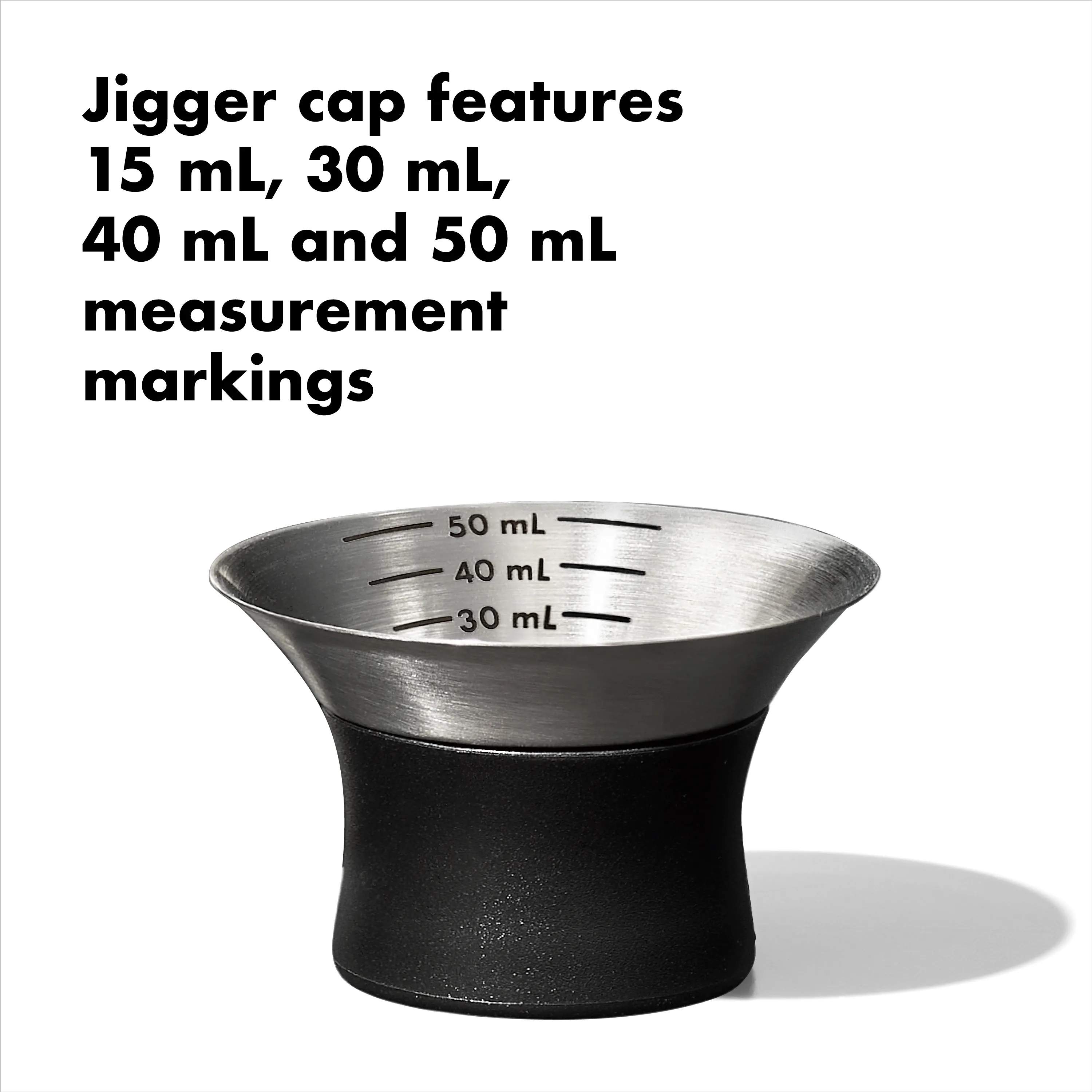 OXO Shakere Steel Cocktail Shaker i Stål/sort, 2