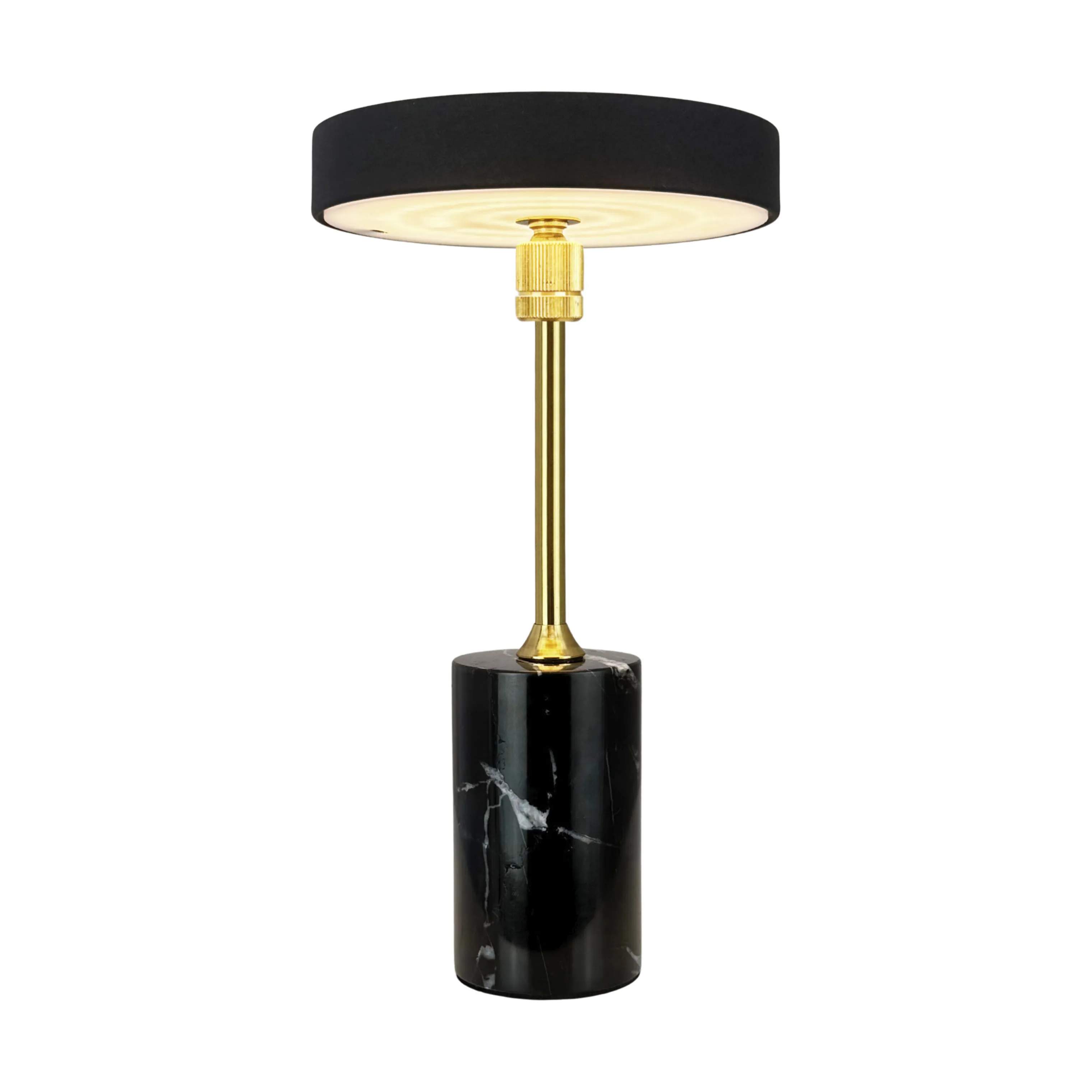 Dyberg Larsen Bordlamper Starlight LED Bordlampe i Messing/ Sort marmor, 1