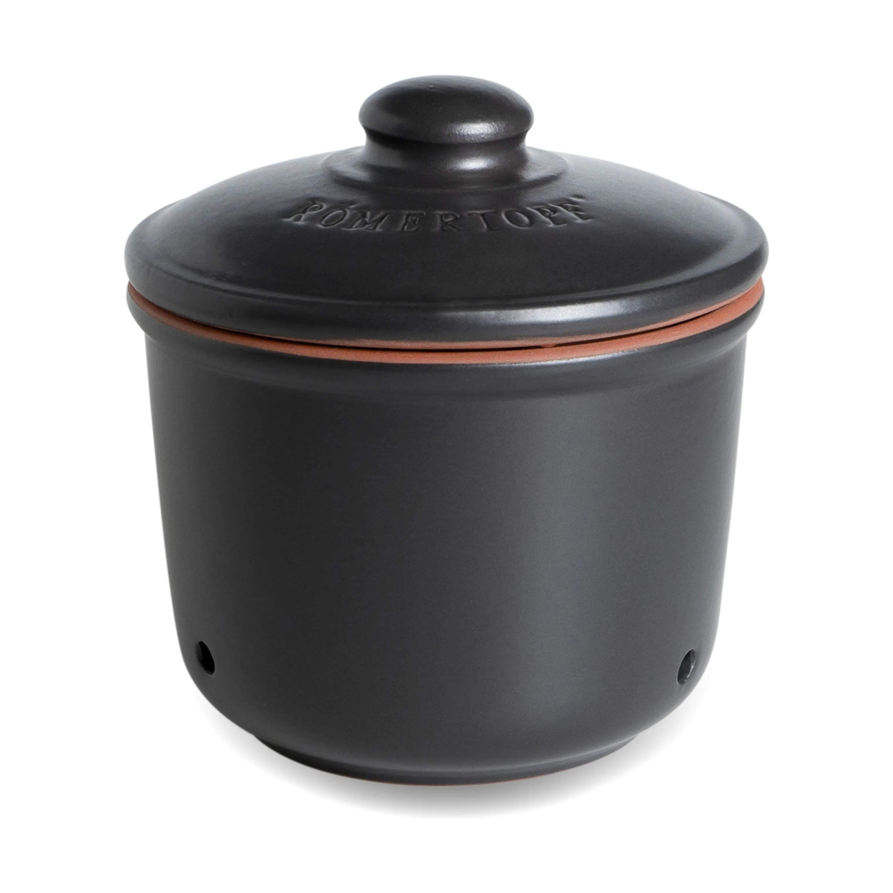 Opbevaringskrukke - Mini, sort, large