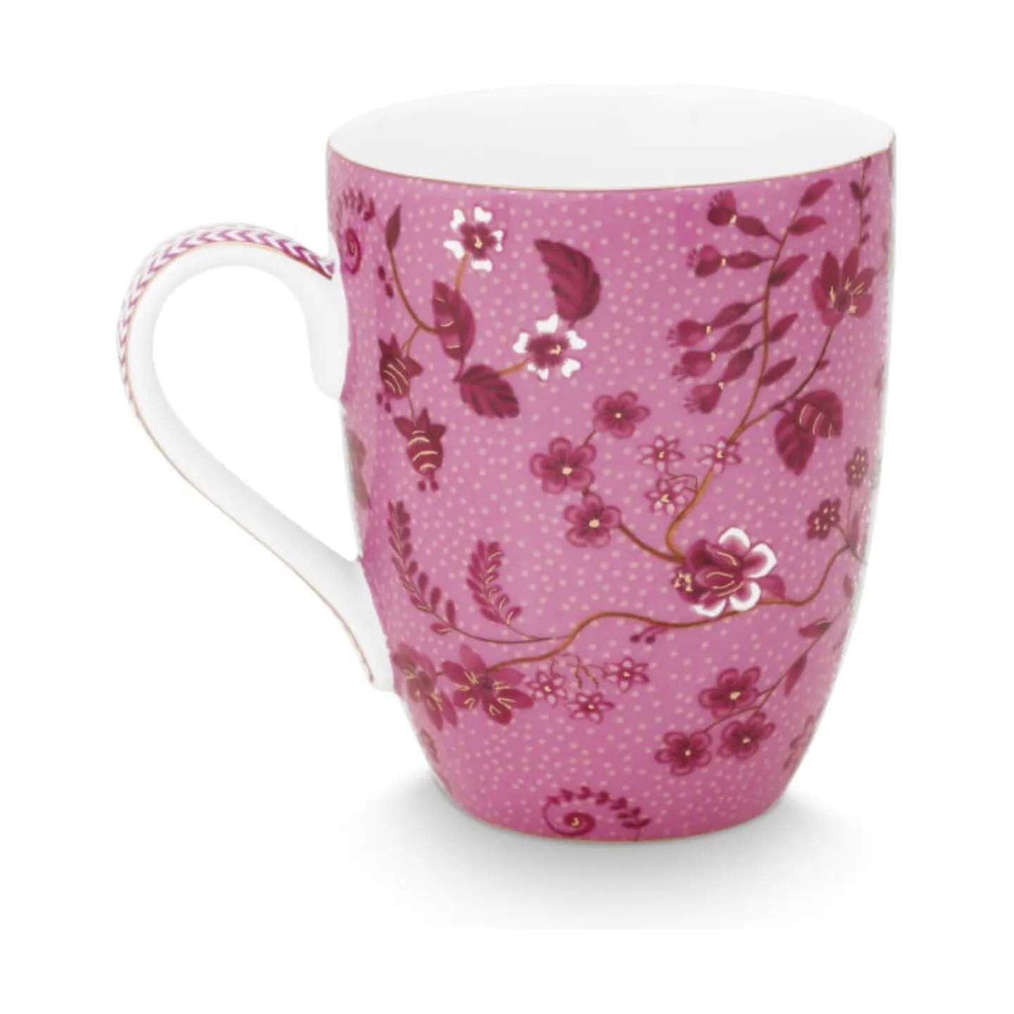 PIP Studio Krus og kopper med hank Jolie Flowers Krus i 35 cl, 4