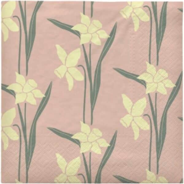 Broste Copenhagen Papirservietter Daffodil Papirserviet i Gul, 1
