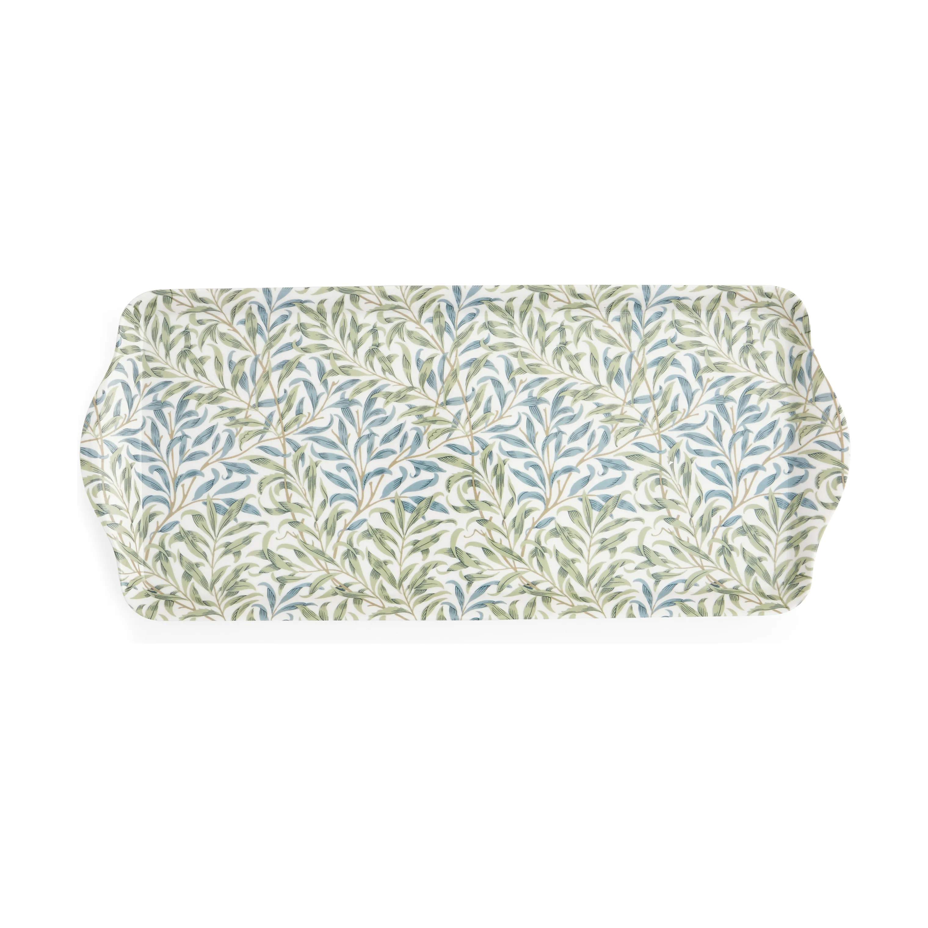 Spode Bakker Morris & Co Serveringsbakke i Grøn/Blå/Hvid, 1