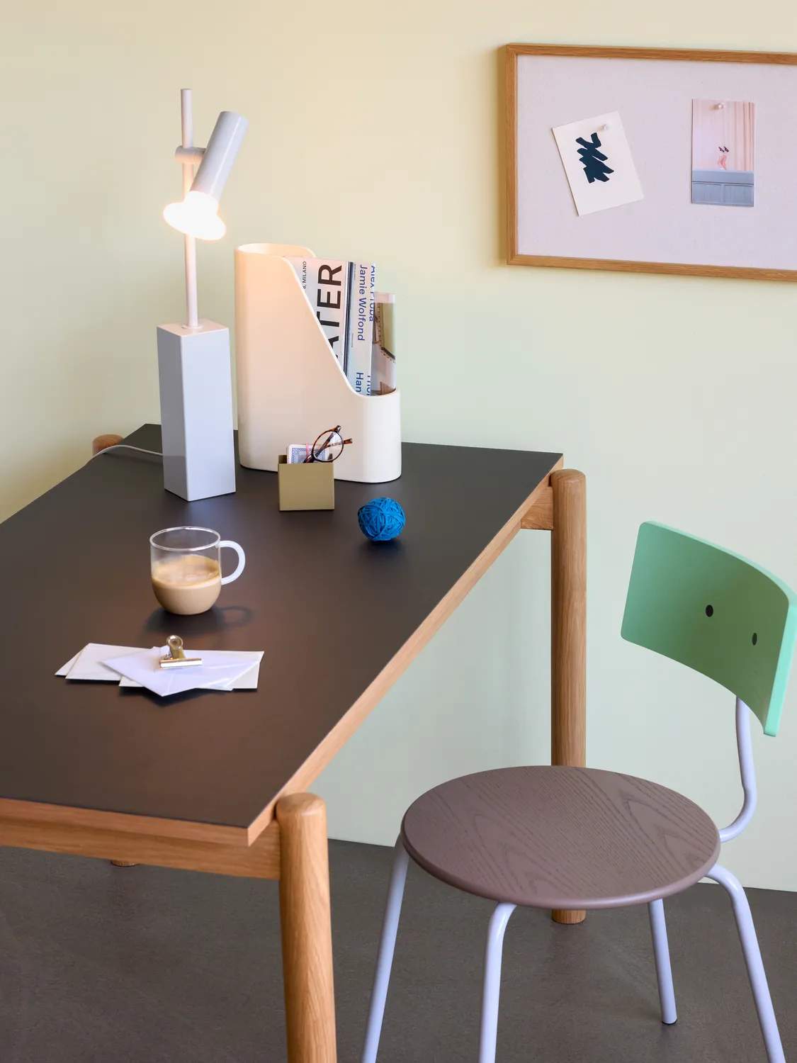Hübsch Bordlamper Set Bordlampe i Lysegrå, 2