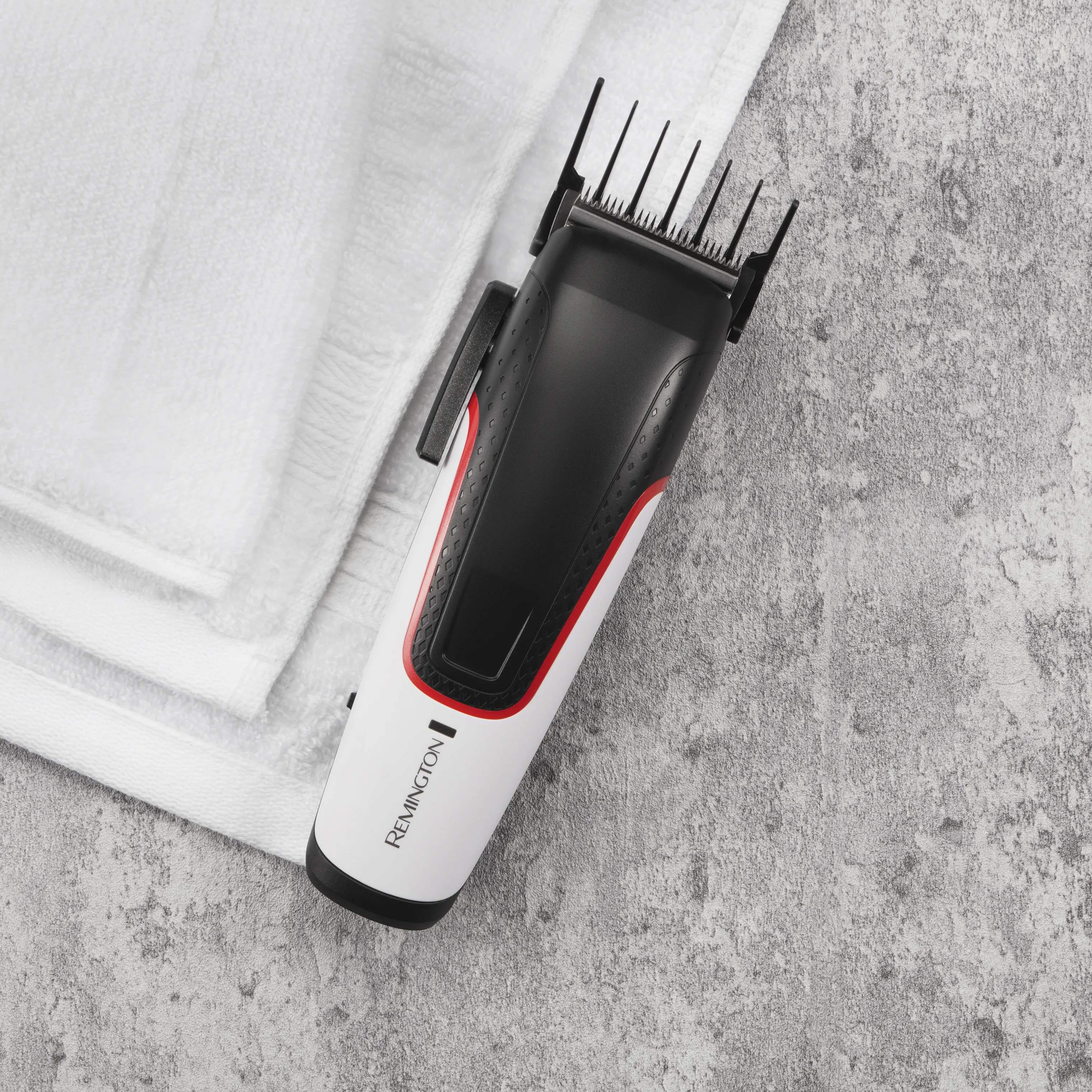 Remington Hårtrimmere Easy Fade Hårklipper HC500 i Hvid/sort, 2