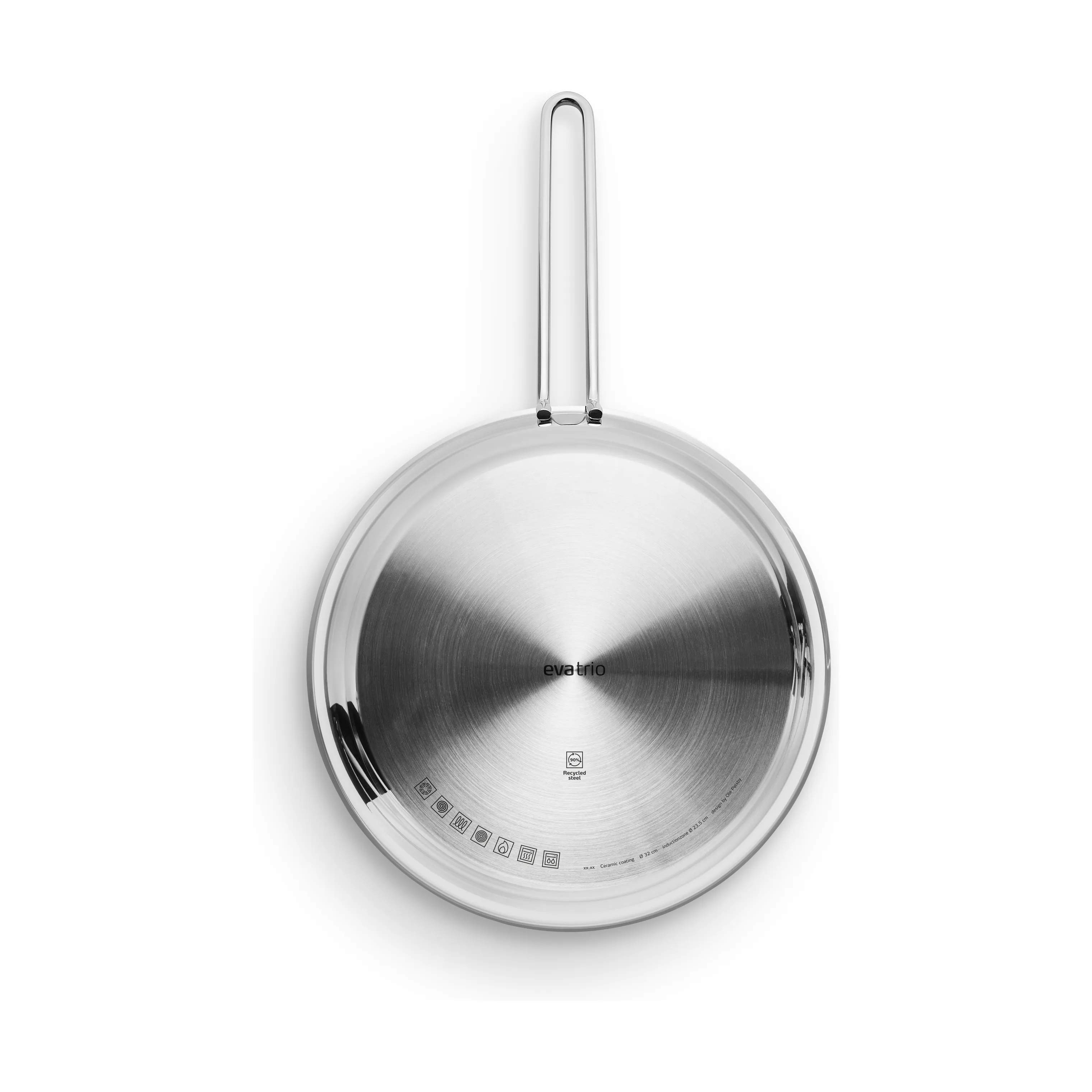 Eva Trio Stegepander Stainless Steel Keramisk Rec. Stainless Steel Stegepande i 32 cm, 3
