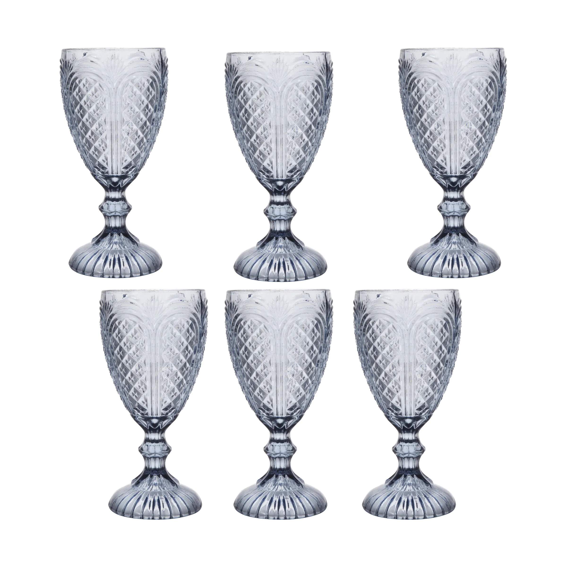 Fortessa Hvidvinsglas Carousel Vinglas - 6 stk. i Blå, 1