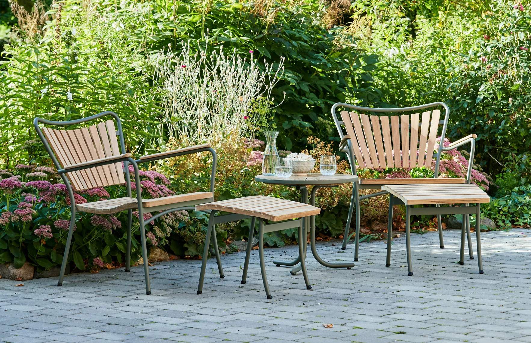 Mandalay Loungestole Marguerit Skammel til loungestol i Olivengrøn, 2