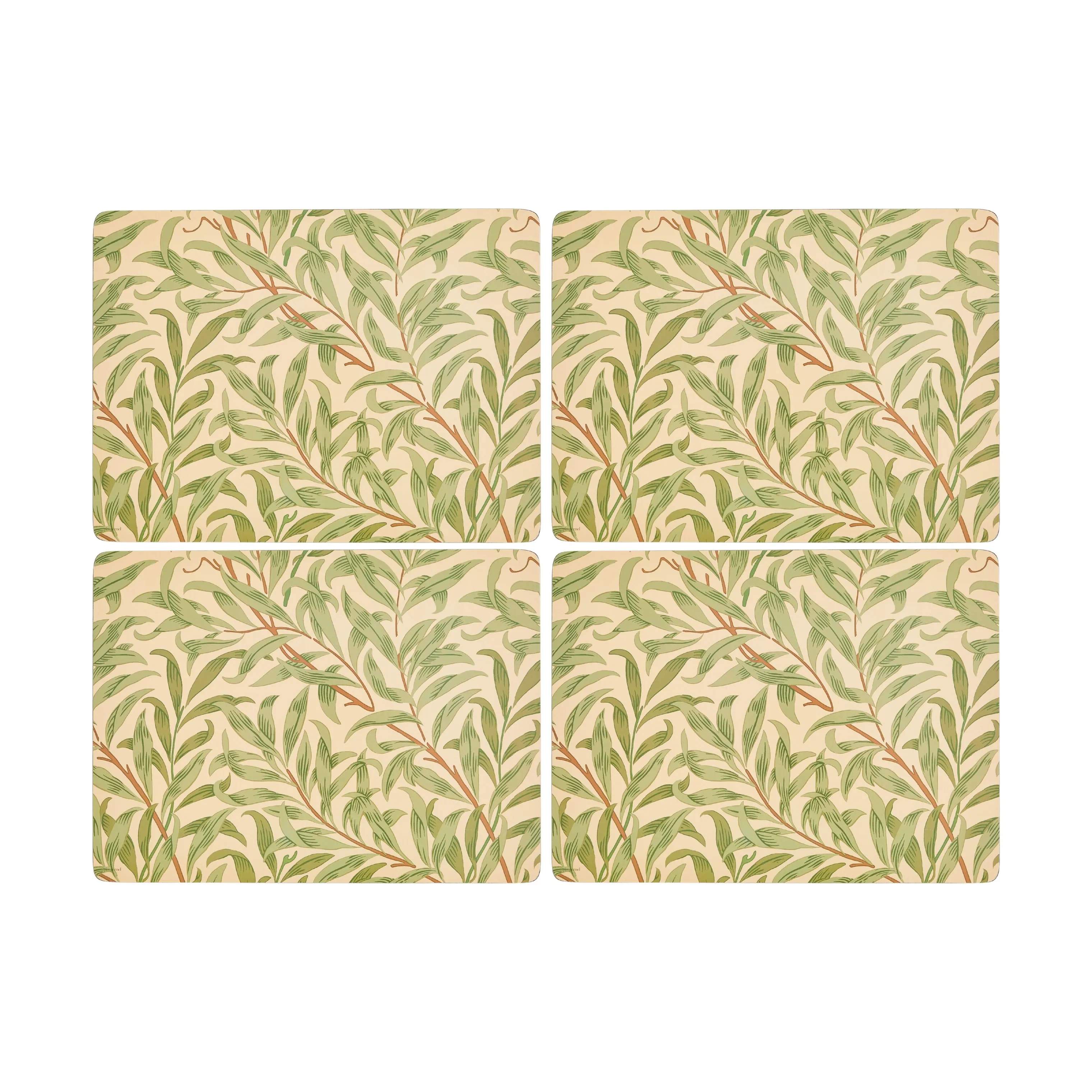 Spode Dækkeservietter Morris & Co Dækkeservietter - 4 stk. i Beige/Grøn, 1