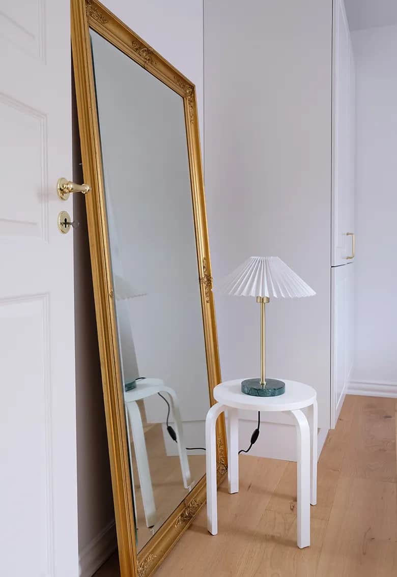 CASA Living Bordlamper Bloom Bordlampe i Grøn/messingfarvet, 3