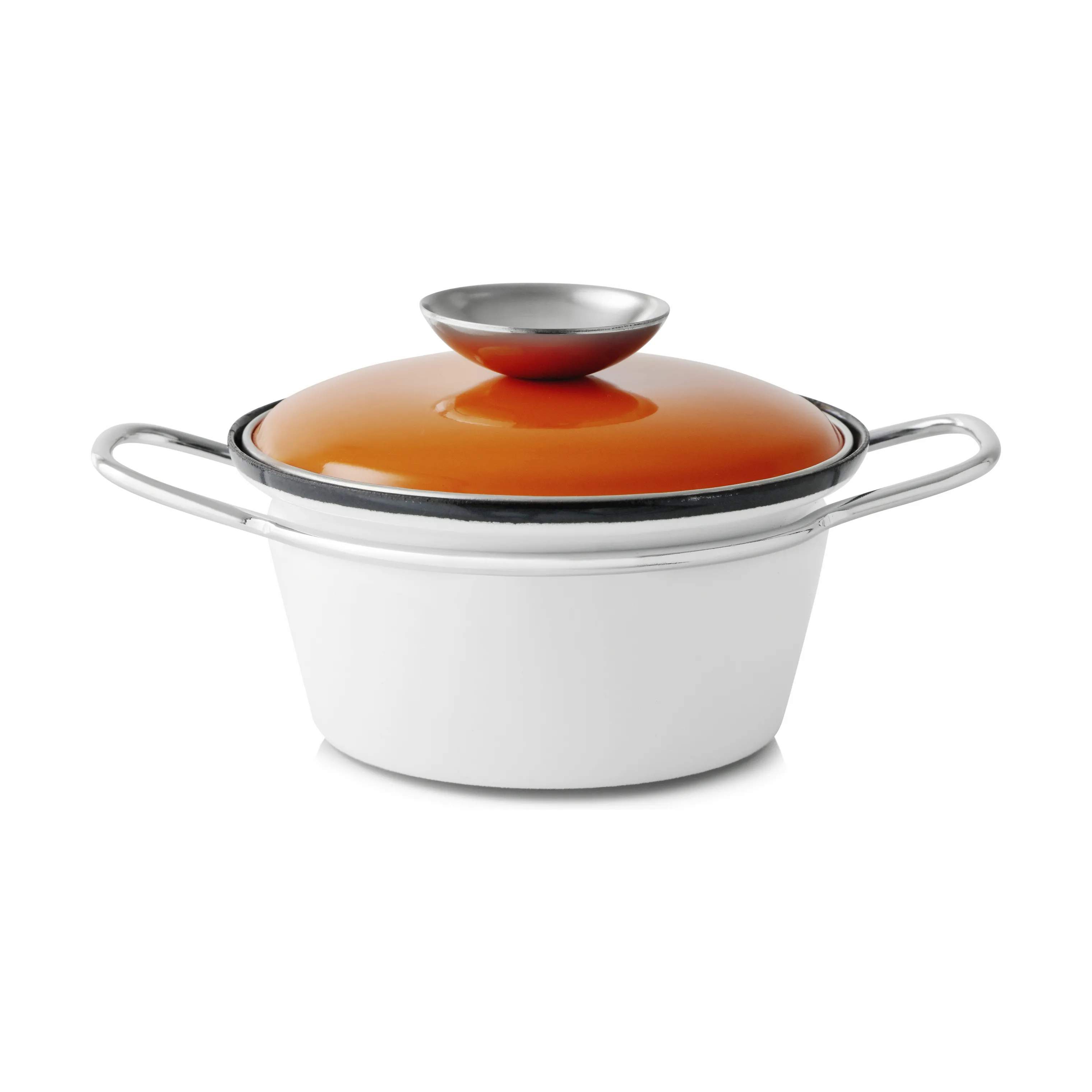 Sensation Mini Gryde, orange/hvid, large