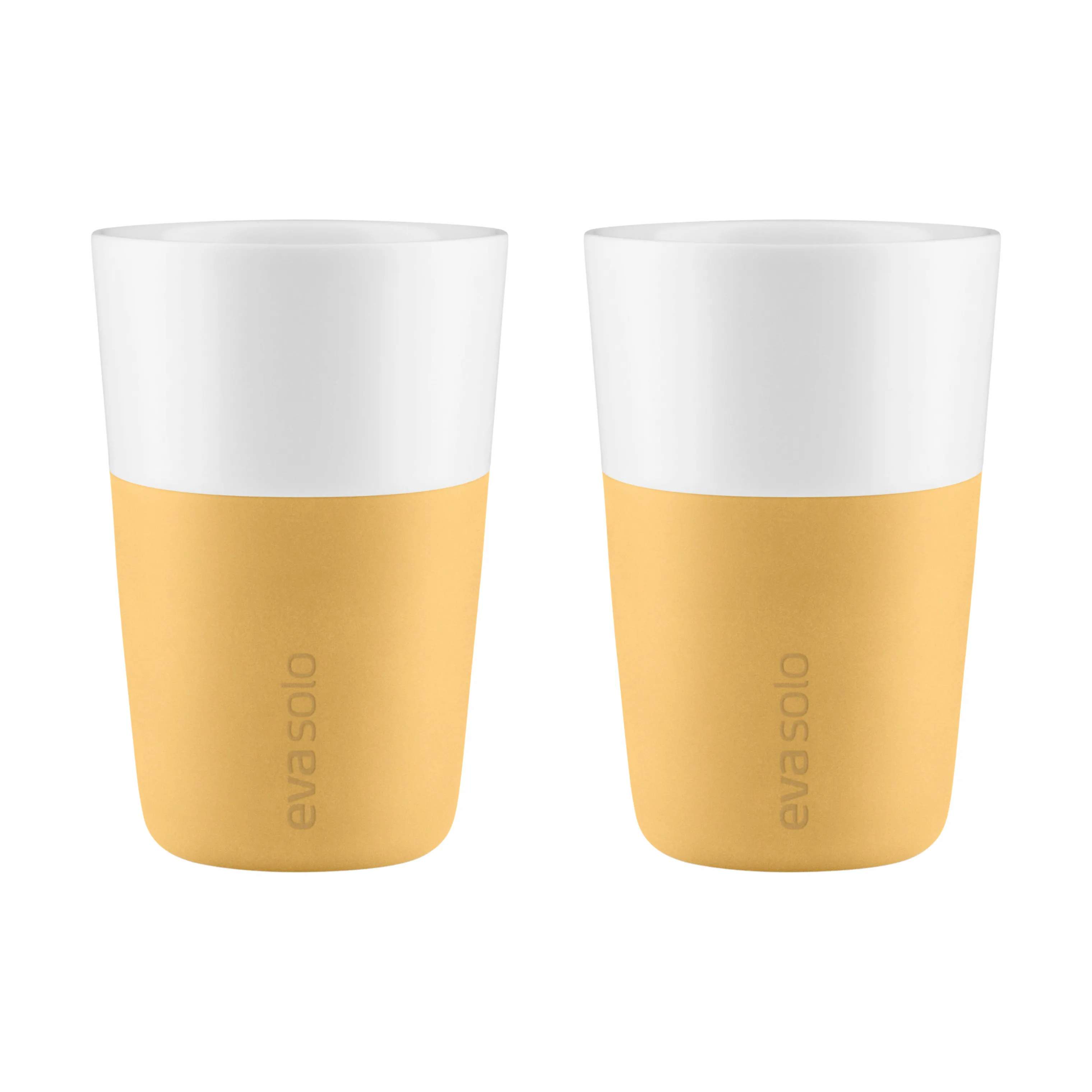 Cafe Latte Krus - 2 stk., golden sand, large