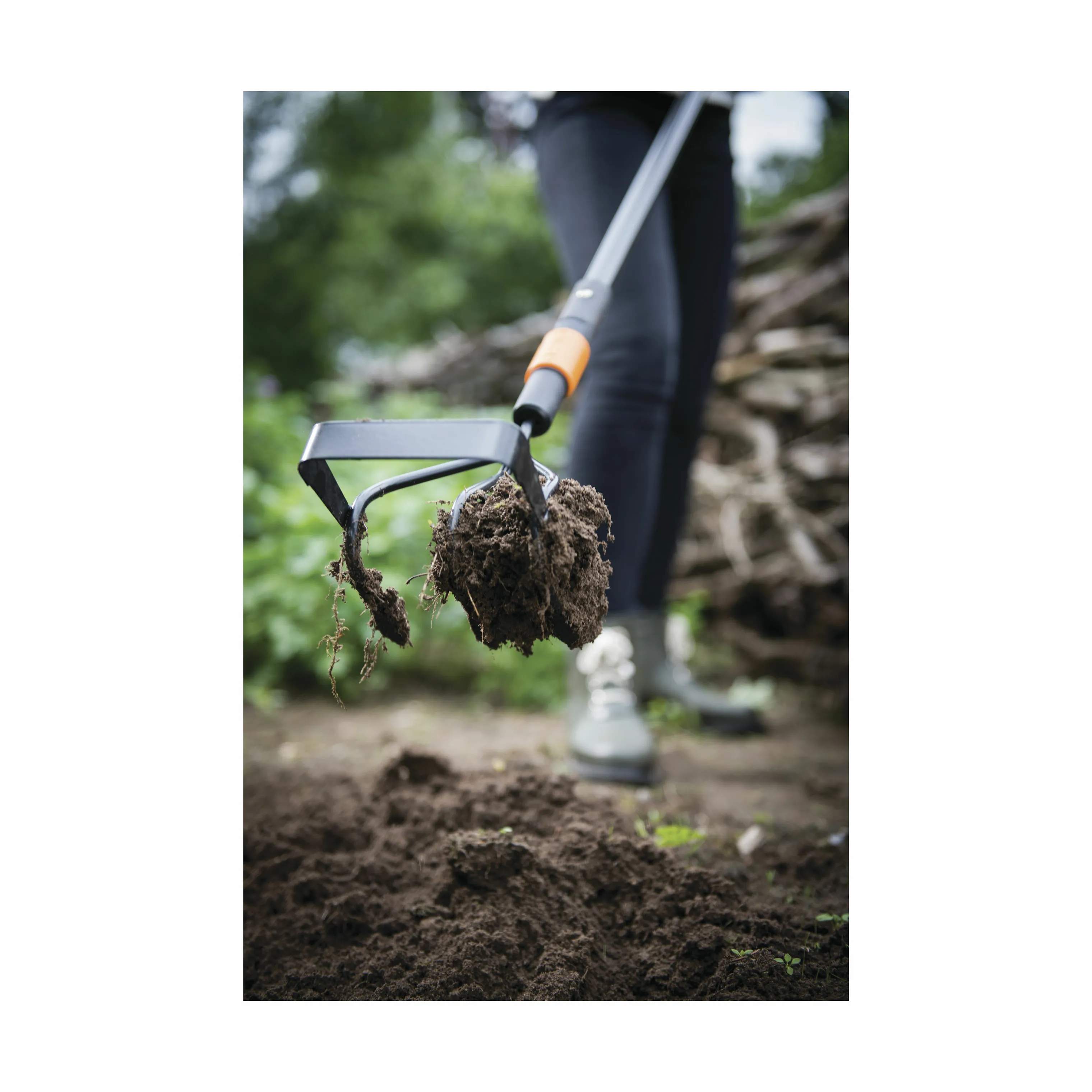 Fiskars Garden Haveredskaber QuikFit™ Kultivator m. Skuffefej i Sort/Orange, 2