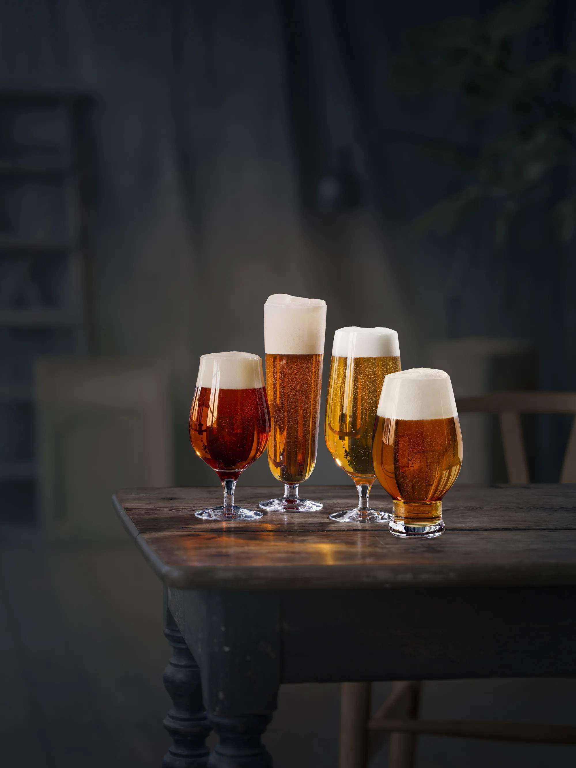 Orrefors Ølglas Beer Lager Ølglas - 4 stk. i Klar, 60 cl, 3
